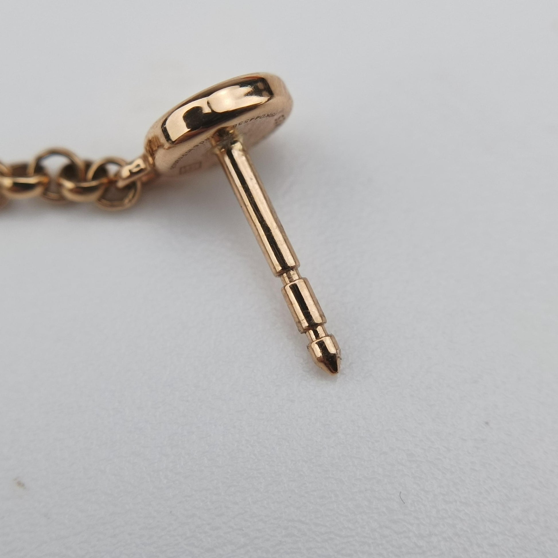 Ex-Libris H Rose gold AU750 19K044538エクス リブリスH ガンバード スウィング ドロップ ローズゴールド AU750 19K044538