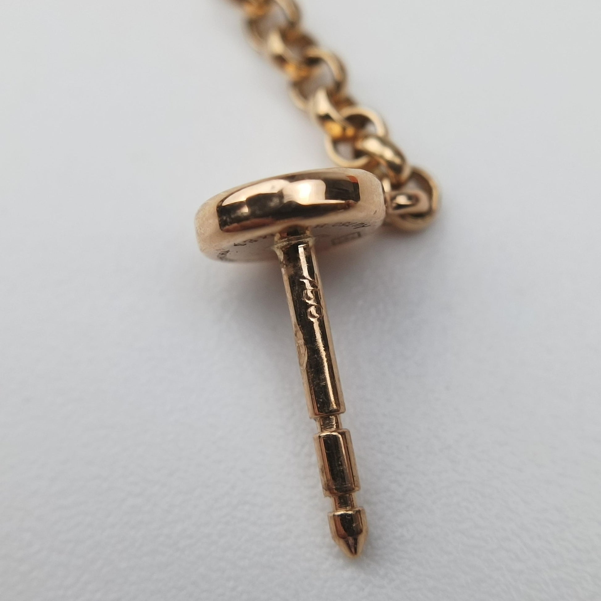 Ex-Libris H Rose gold AU750 19K044538エクス リブリスH ガンバード スウィング ドロップ ローズゴールド AU750 19K044538