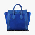 Luggage Mini Shopper Blue Leather×suede S-AT-1101 S-UP-1111ラゲージミニショッパー ブルー レザー×スエード S-AT-1101 S-UP-1111