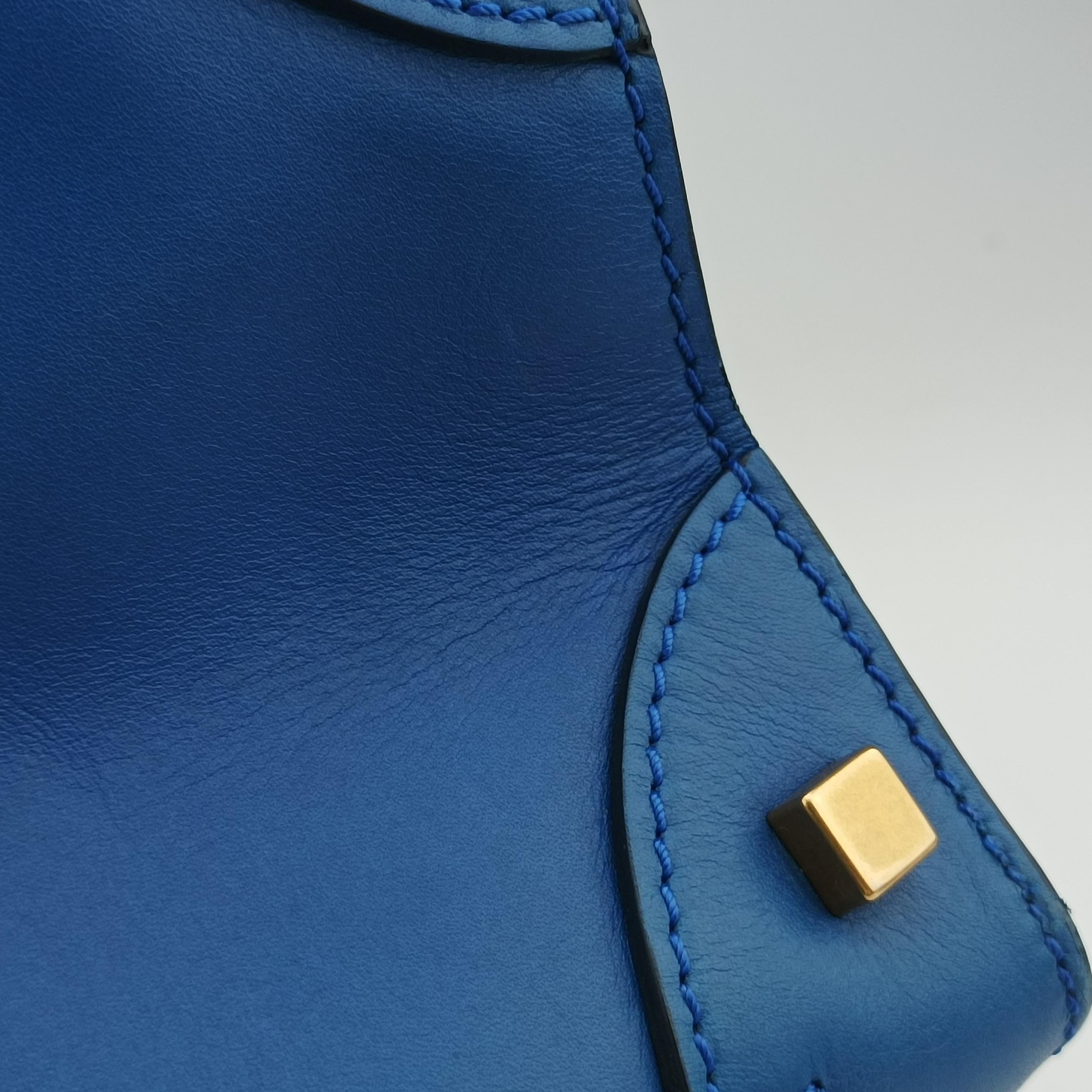 Luggage Mini Shopper Blue Leather×suede S-AT-1101 S-UP-1111ラゲージミニショッパー ブルー レザー×スエード S-AT-1101 S-UP-1111