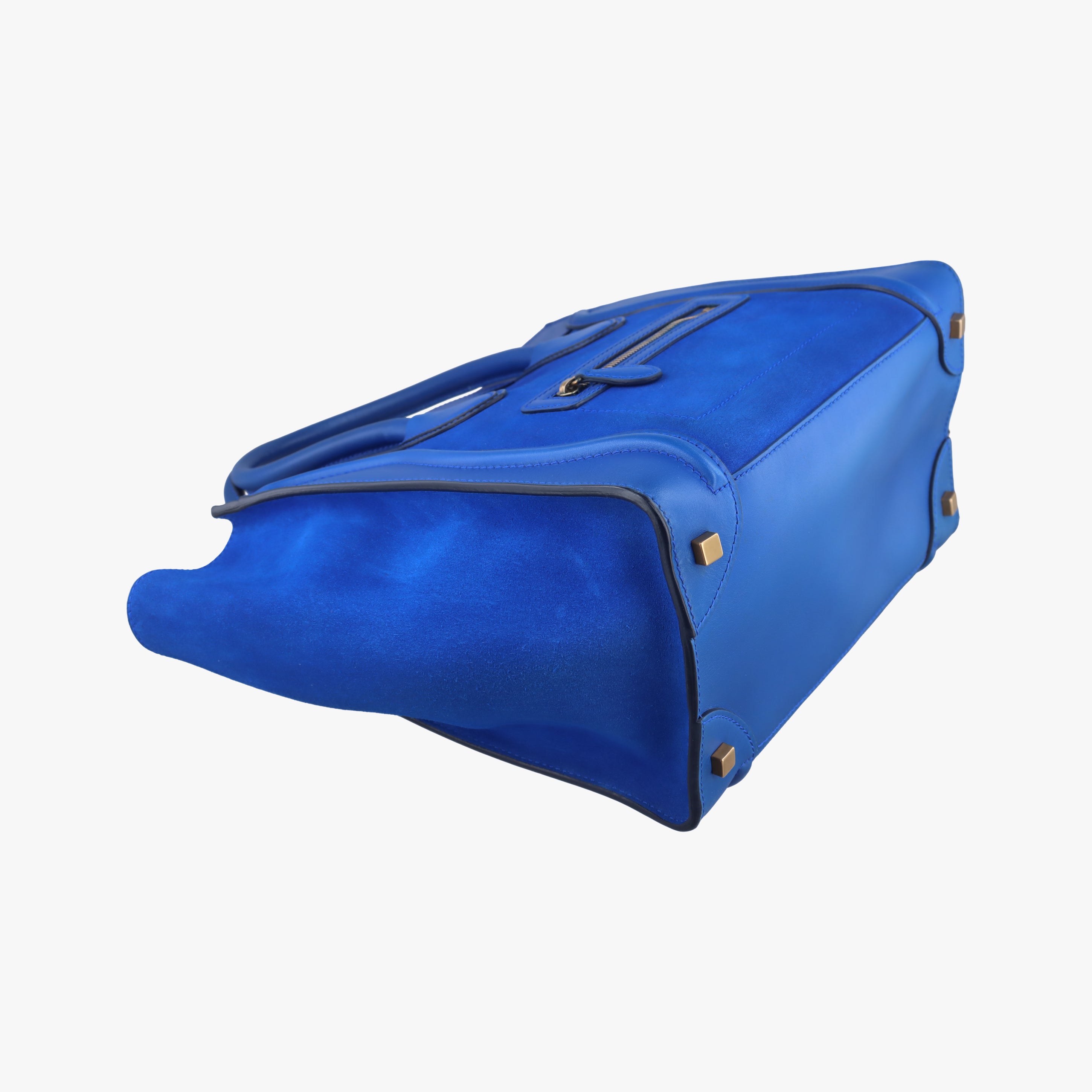 Luggage Mini Shopper Blue Leather×suede S-AT-1101 S-UP-1111ラゲージミニショッパー ブルー レザー×スエード S-AT-1101 S-UP-1111