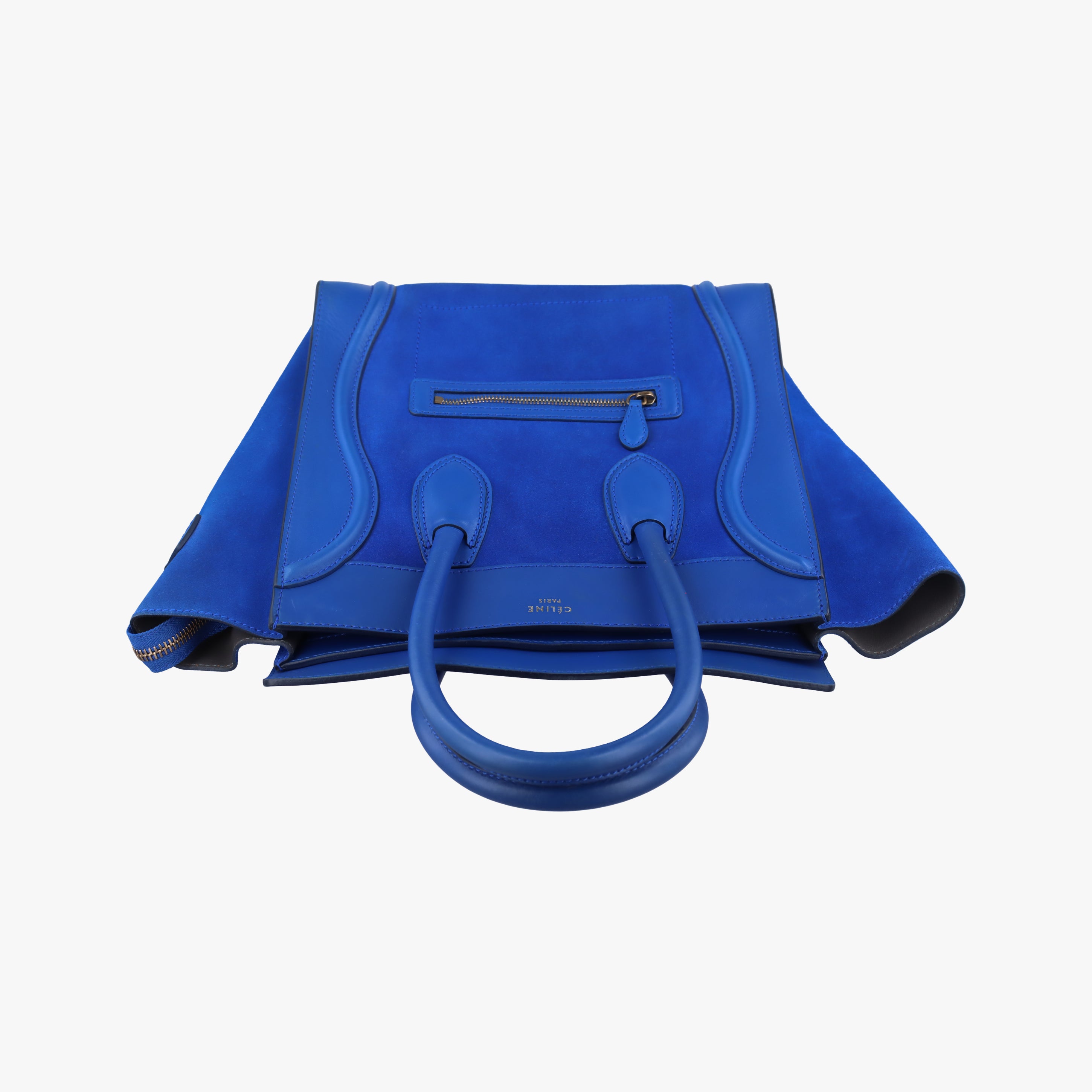 Luggage Mini Shopper Blue Leather×suede S-AT-1101 S-UP-1111ラゲージミニショッパー ブルー レザー×スエード S-AT-1101 S-UP-1111