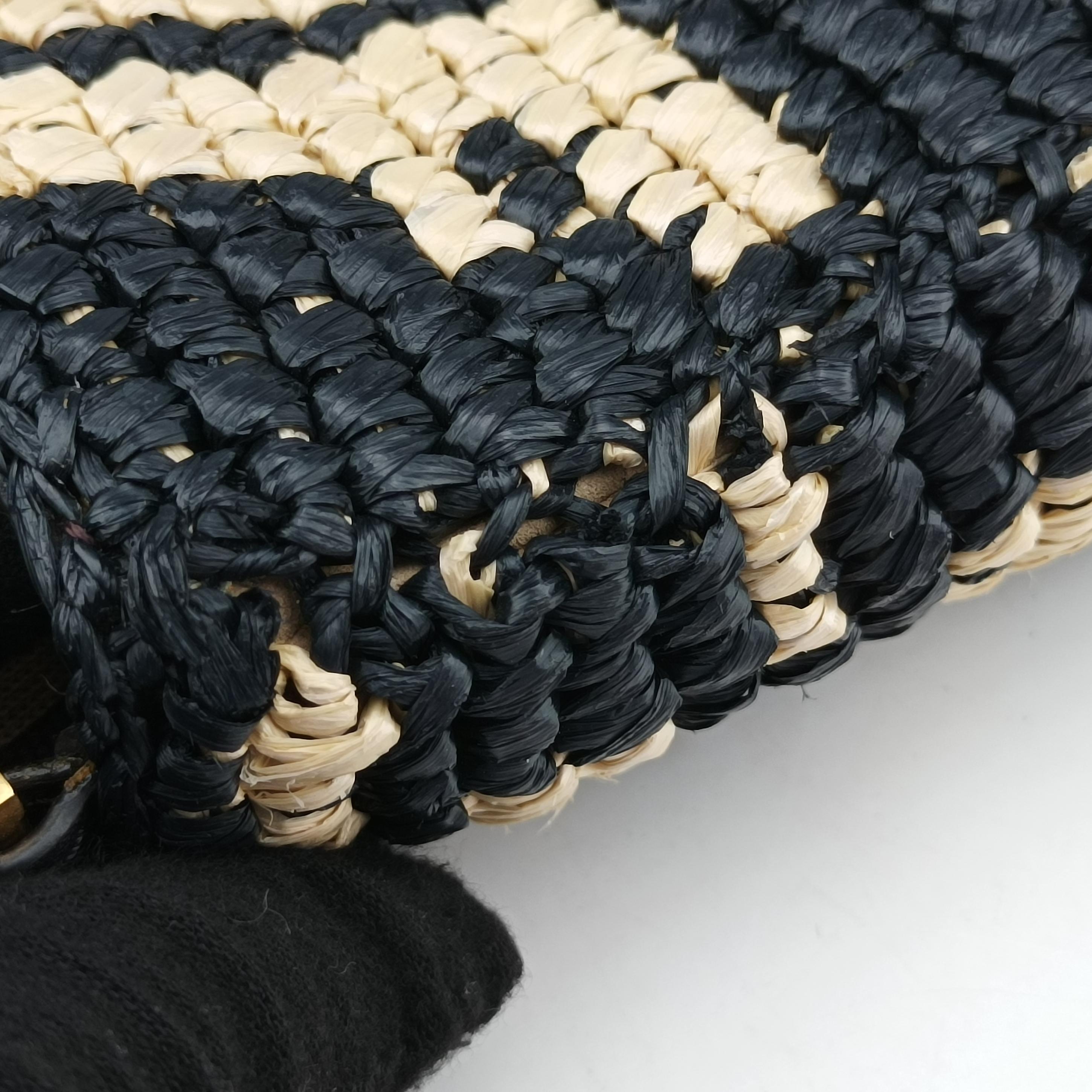 BAGUETTE Multicolour straw 8BR600 8BR600-A6CU-198-10429マンマバケット マルチカラー ストロー 8BR600 8BR600-A6CU-198-10429