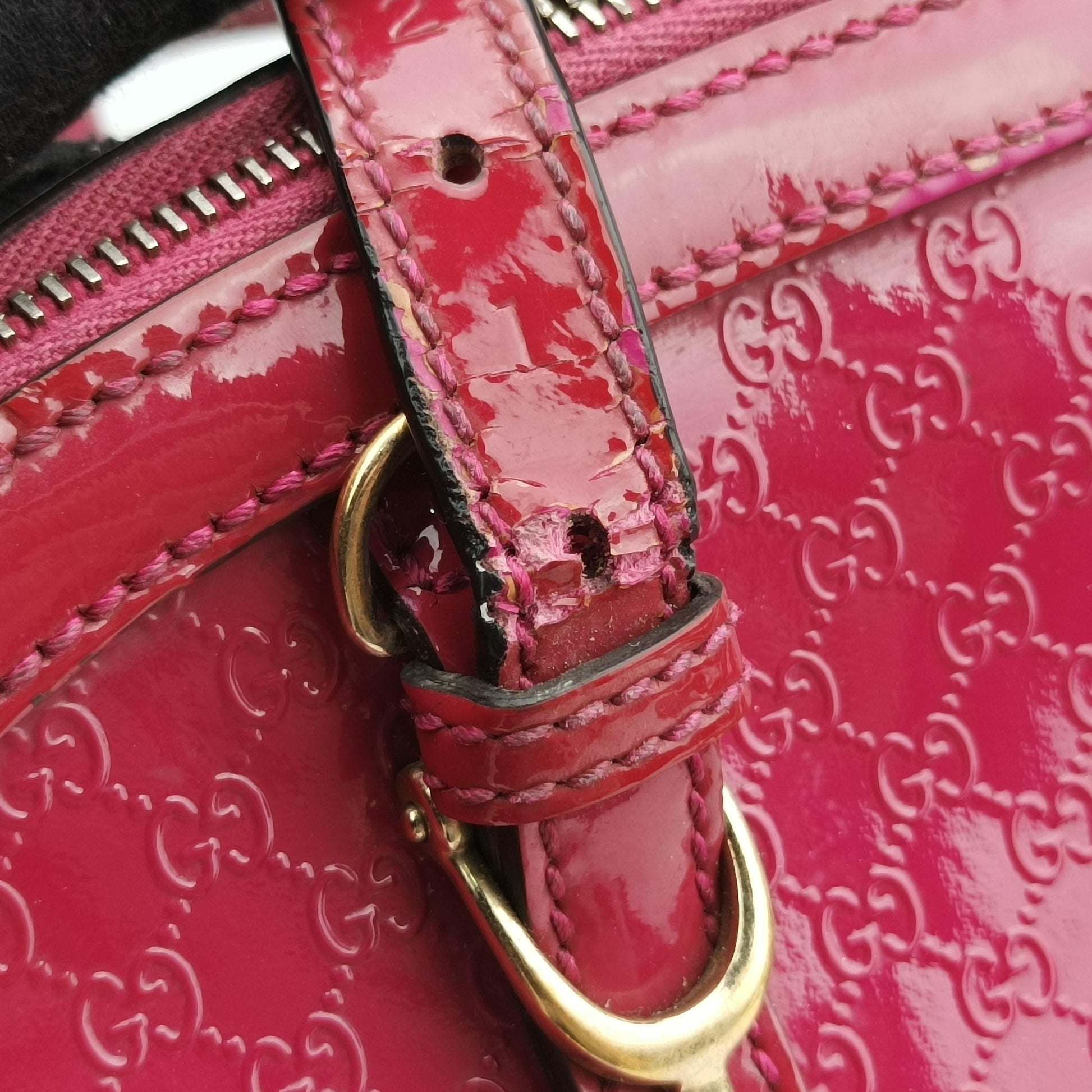 Microguccissima Red Patent 309617 H015239993マイクログッチシマ レッド パテント 309617 H015239993