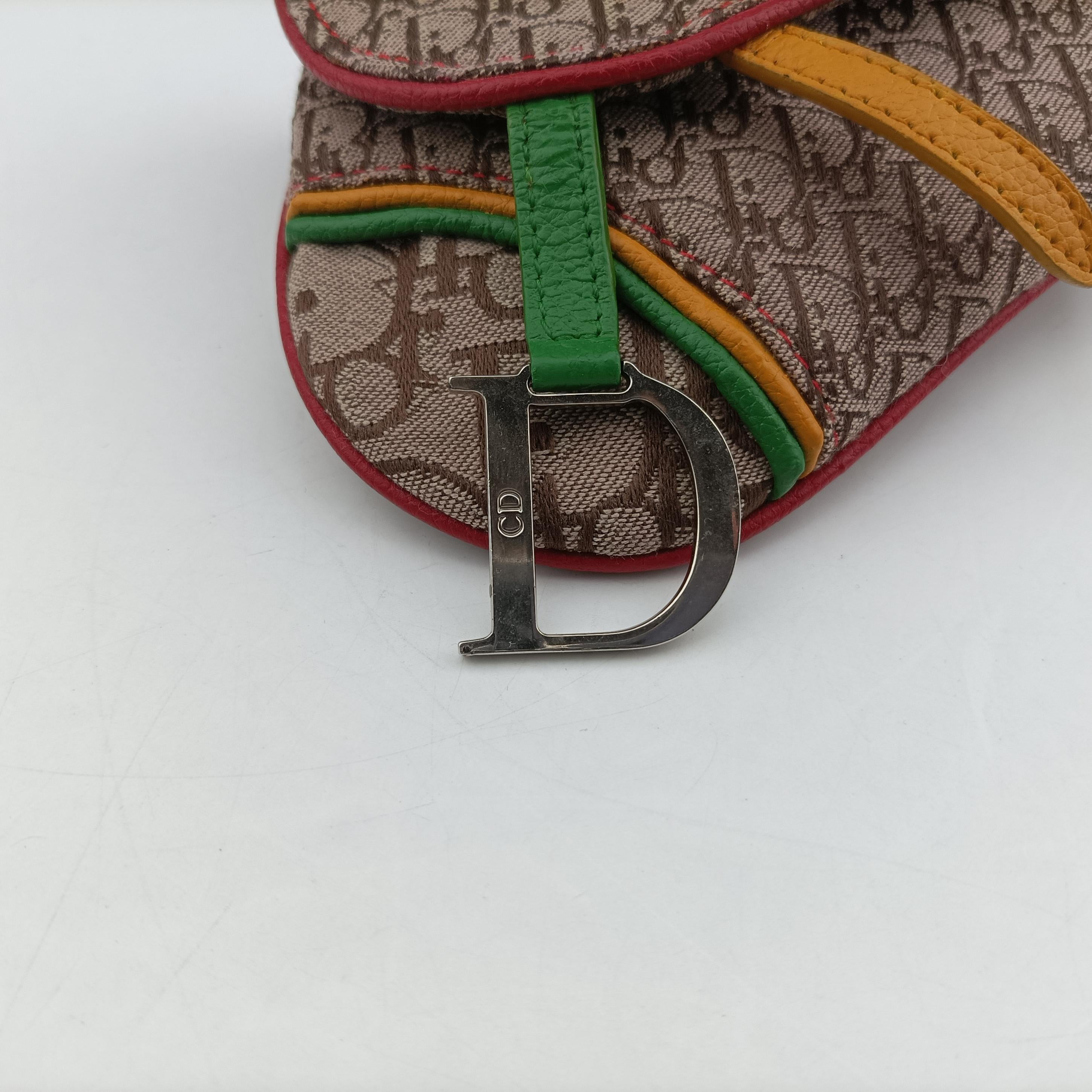 saddle beigex Red x Multicolor Jacquard x Leather 96BM-10サドルバッグ ベージュ×レッド×マルチカラー ジャガード×レザー 96BM-10