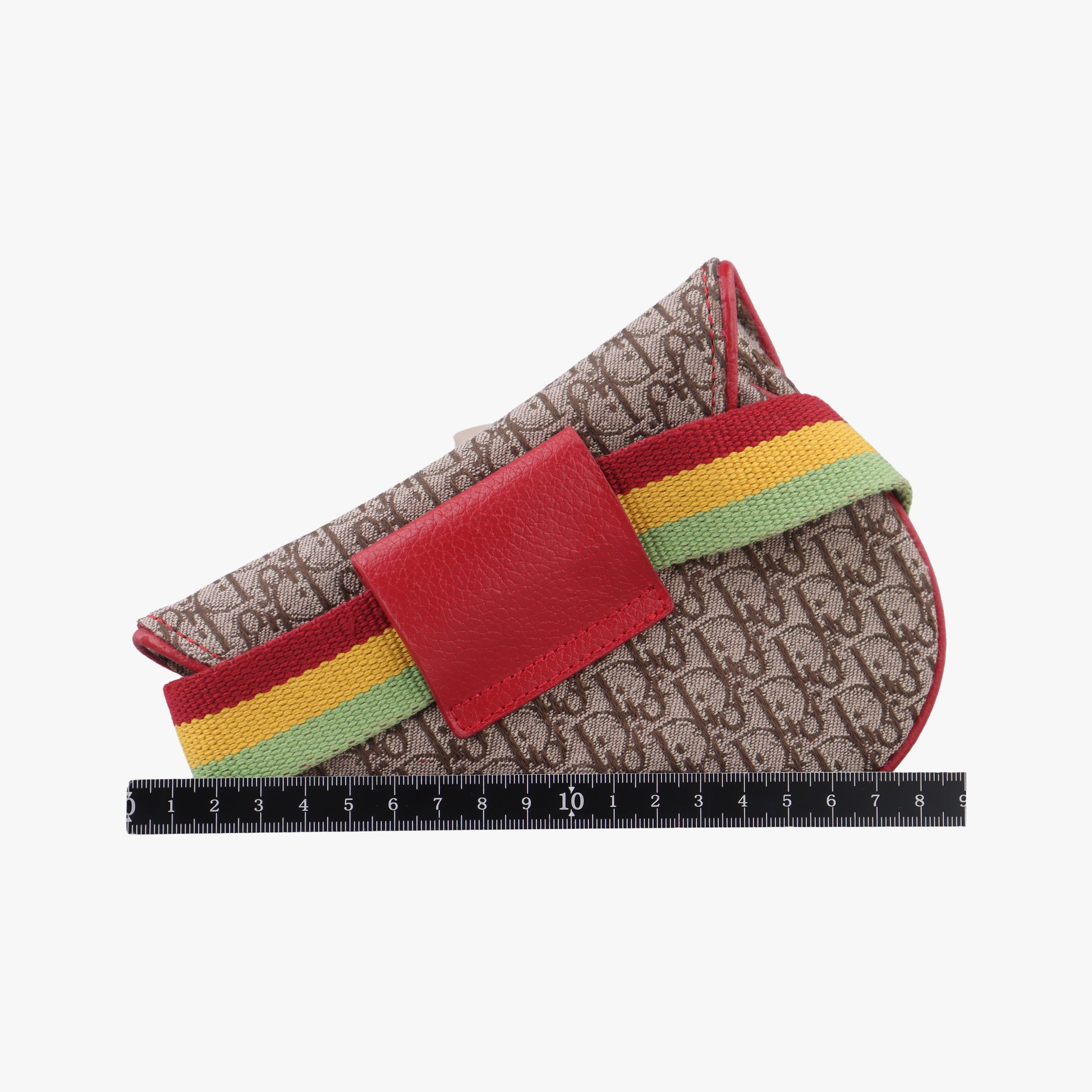 saddle beigex Red x Multicolor Jacquard x Leather 96BM-10サドルバッグ ベージュ×レッド×マルチカラー ジャガード×レザー 96BM-10