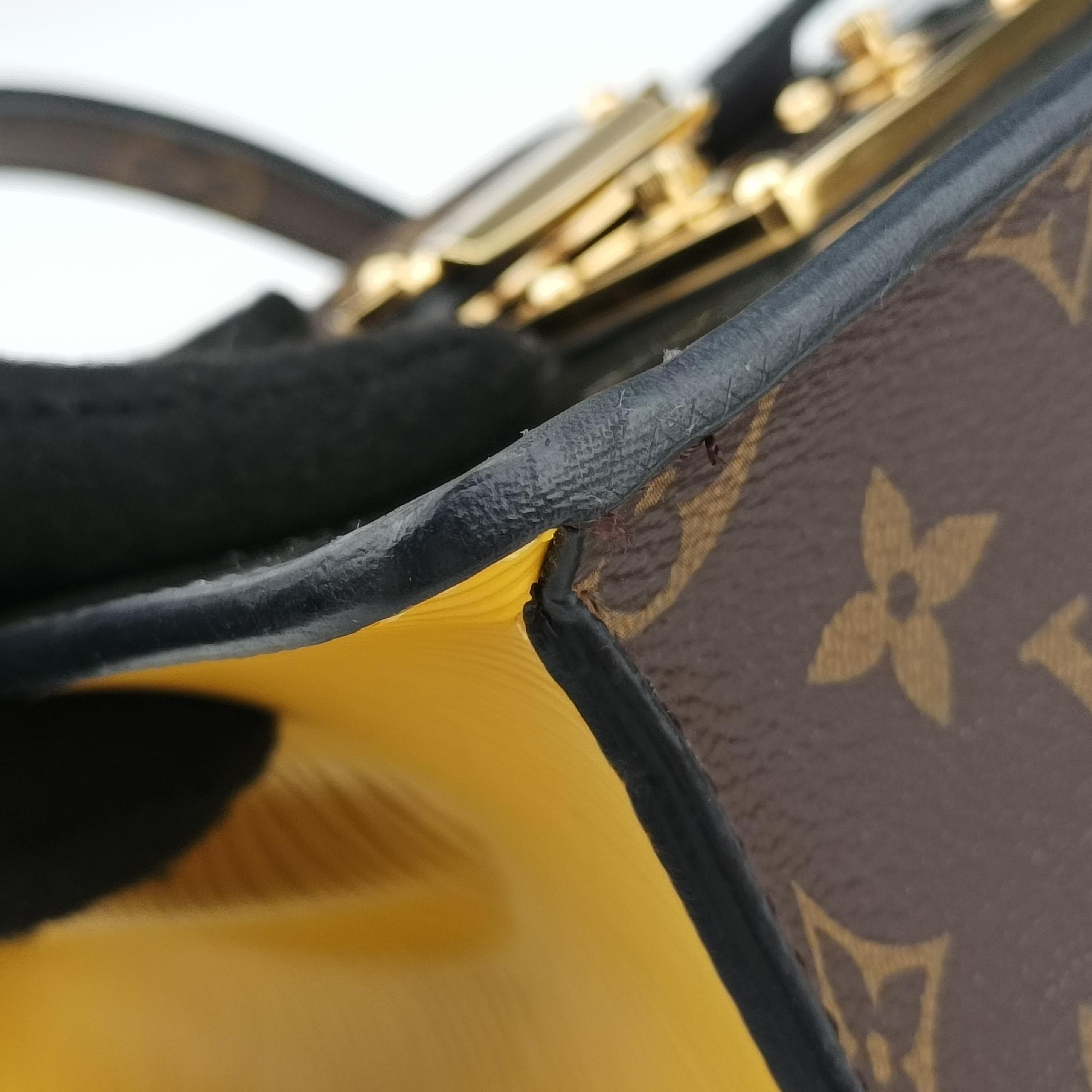 Spring Street PM Silver x Brown x Yellow Vernis x Monogram x Epi M90376 NZ0159スプリングストリートPM シルバー×ブラウン×イエロー ヴェルニ×モノグラム×エピ M90376 NZ0159