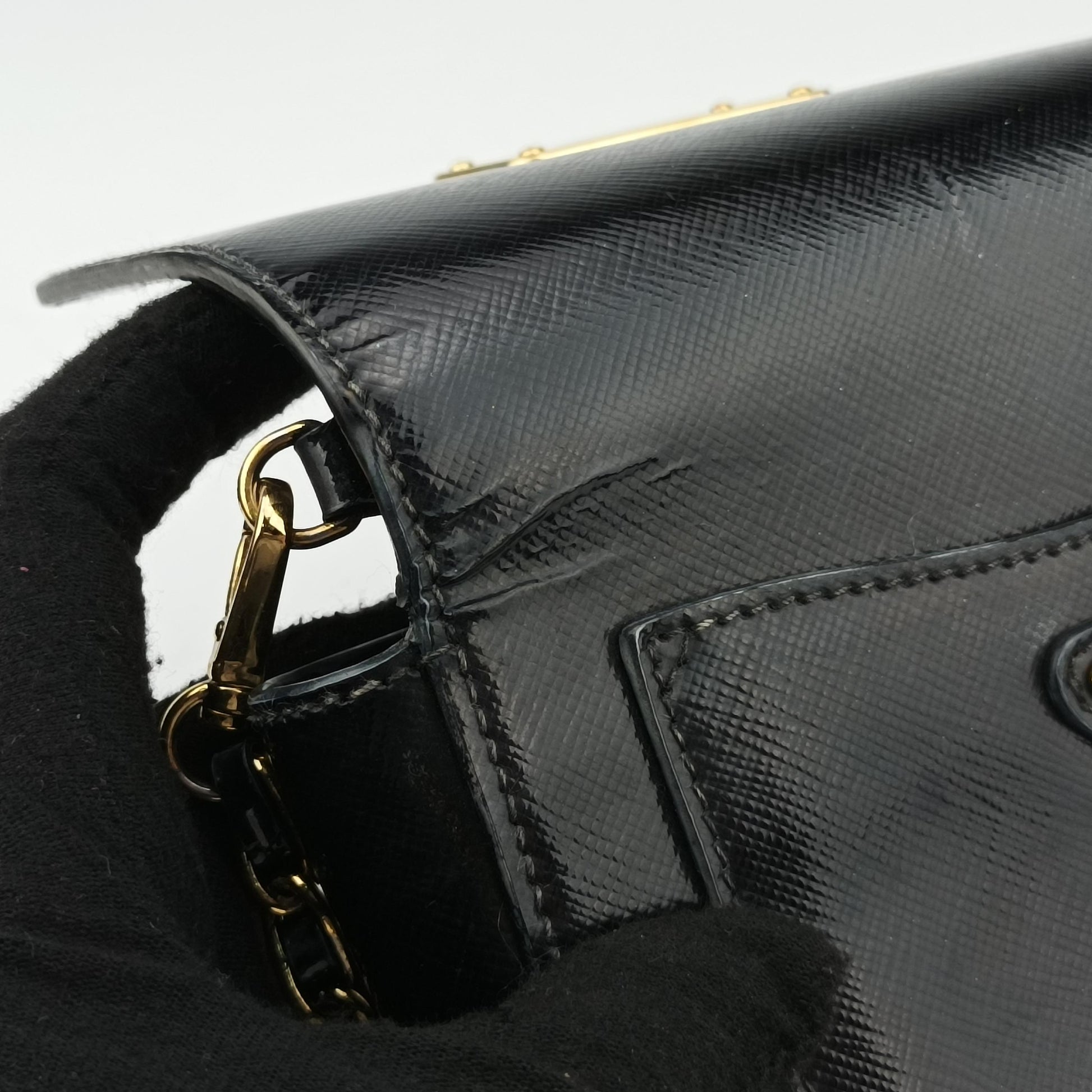 Mini Chain Black Leather 180 1ミニチェーン ブラック レザー 180 1