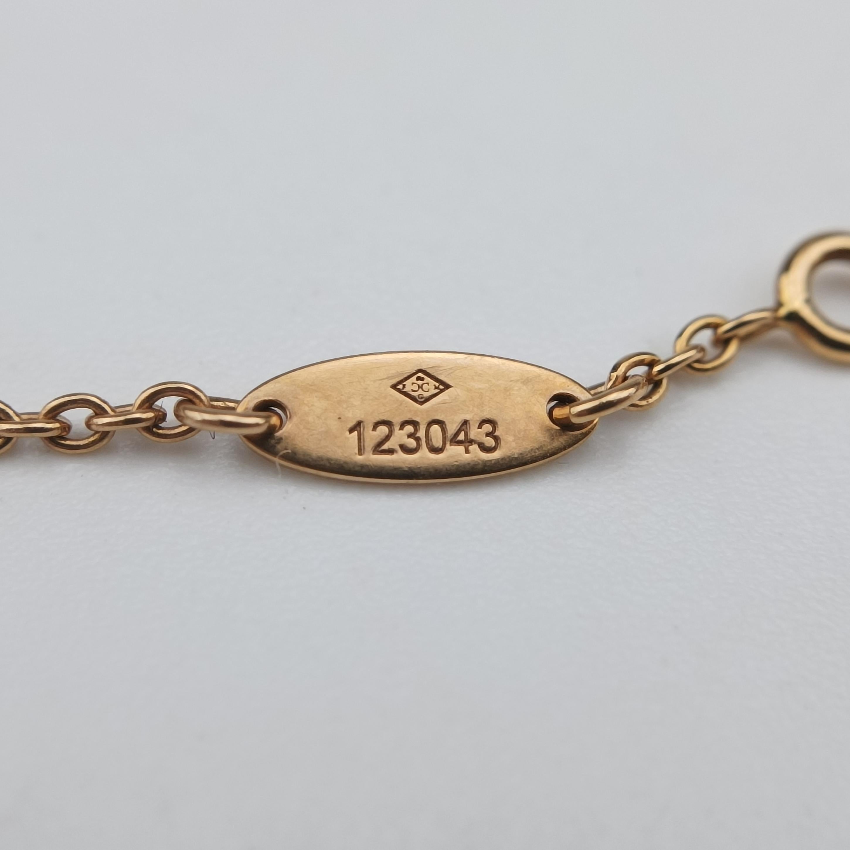 クリスチャンディオールChristian Diorローズデヴァン メダリオン レッド×ゴールド AU750 123043