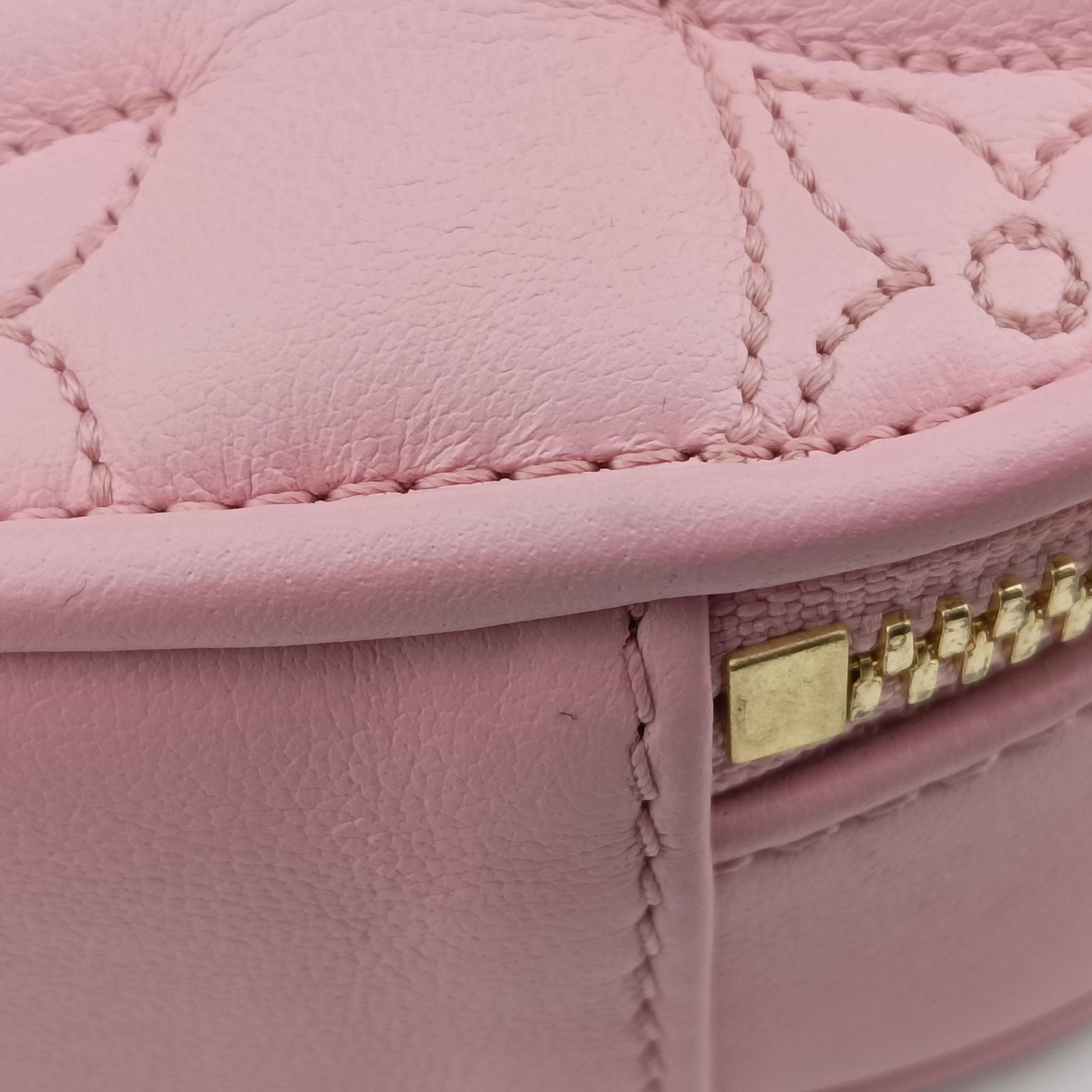 Pop My Heart Pouch pink Leather M82526 IC Chipポップマイハートポーチ ピンク レザー M82526 ICチップ