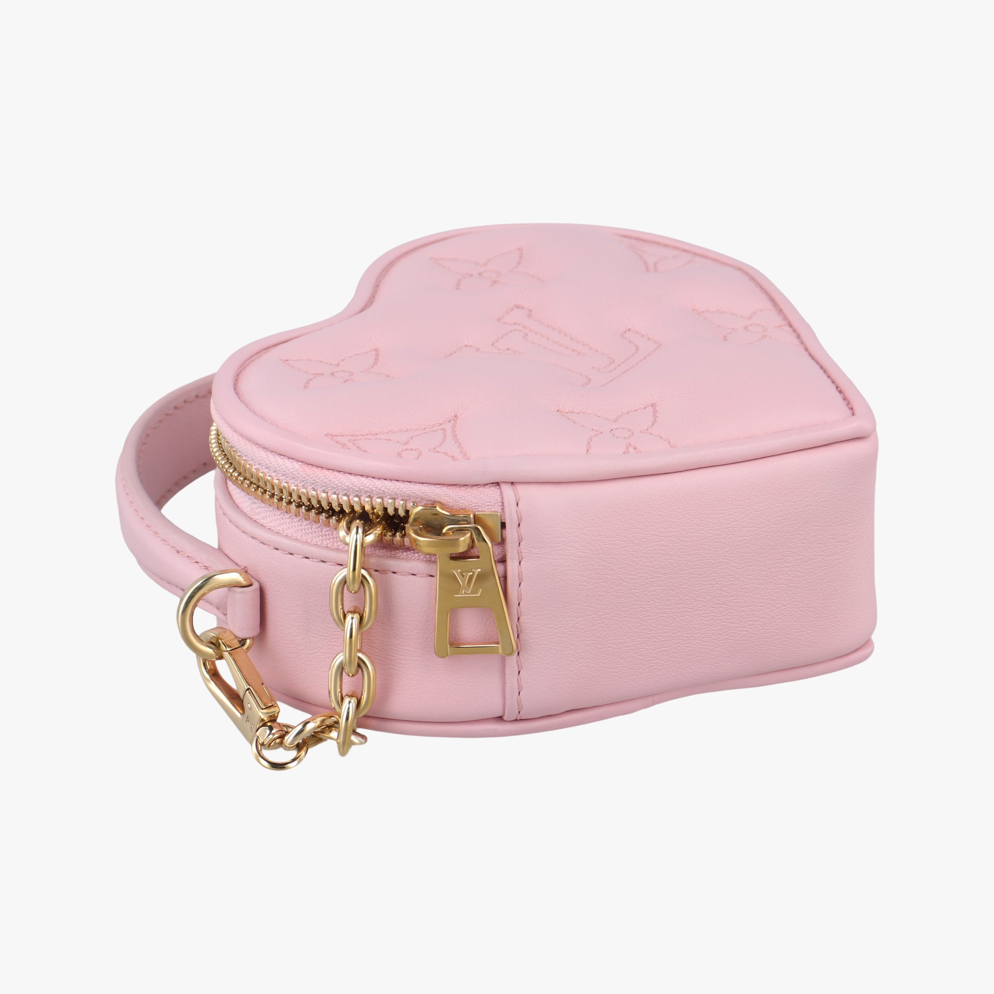 Pop My Heart Pouch pink Leather M82526 IC Chipポップマイハートポーチ ピンク レザー M82526 ICチップ