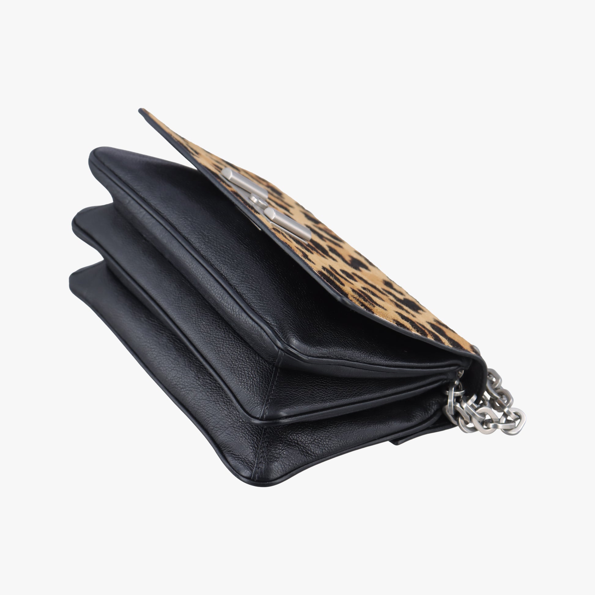 Leopard print Multicolour ponyhair×leather 1BD009 117 Vレオパード柄 マルチカラー ハラコ×レザー 1BD009 117 V