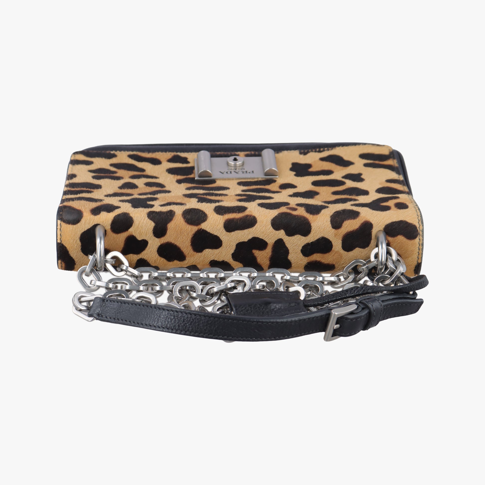 Leopard print Multicolour ponyhair×leather 1BD009 117 Vレオパード柄 マルチカラー ハラコ×レザー 1BD009 117 V