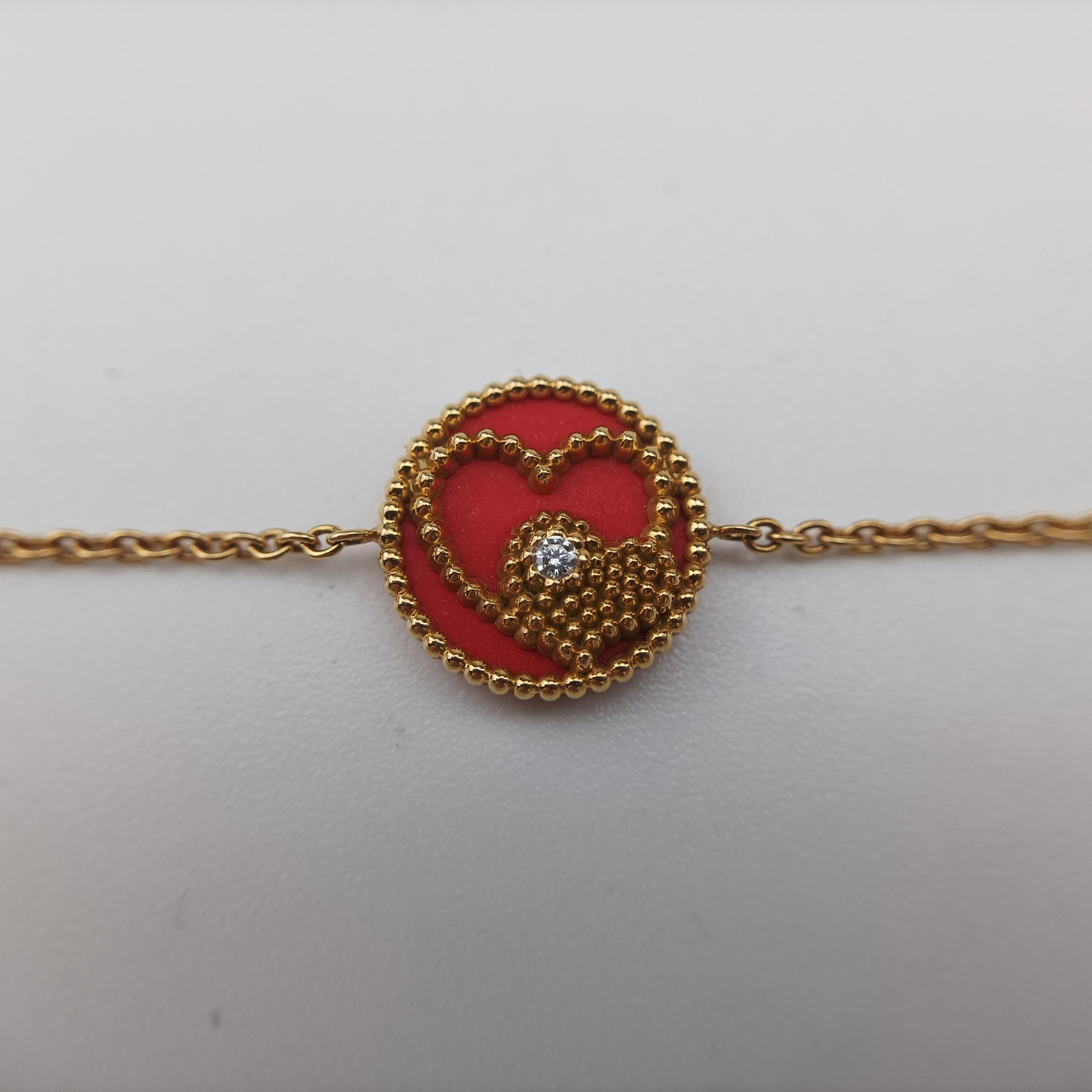 Rose des Vents Coeur Red×golden AU750 210919ローズデヴァン クール ハート レッド×ゴールド AU750 210919