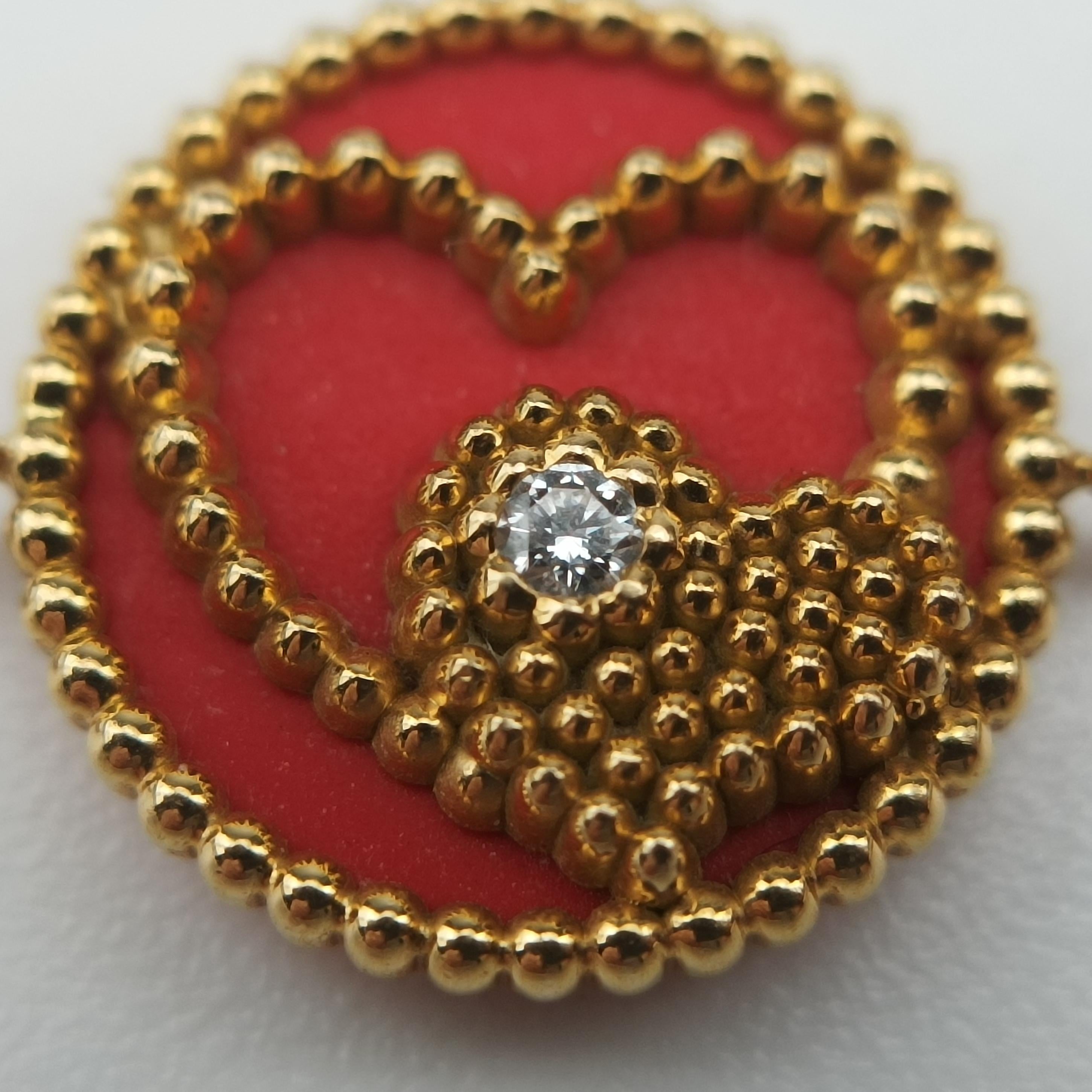 Rose des Vents Coeur Red×golden AU750 210919ローズデヴァン クール ハート レッド×ゴールド AU750 210919