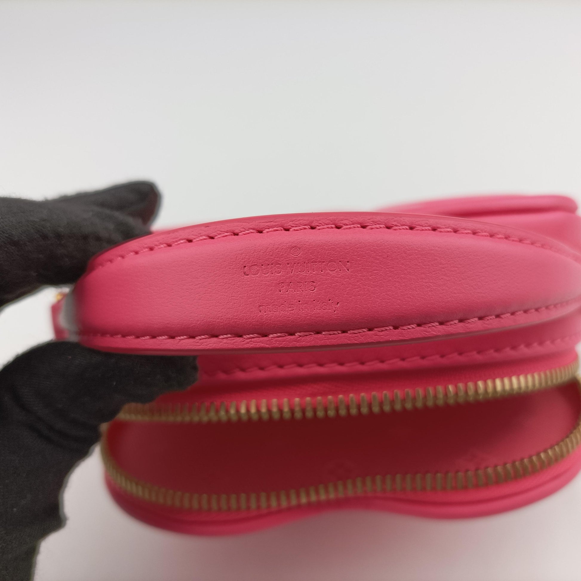 Pop My Heart Pouch dragon fruit Leather M81893 IC Chipポップマイハート ポーチ ドラゴンフルーツ レザー M81893 ICチップ