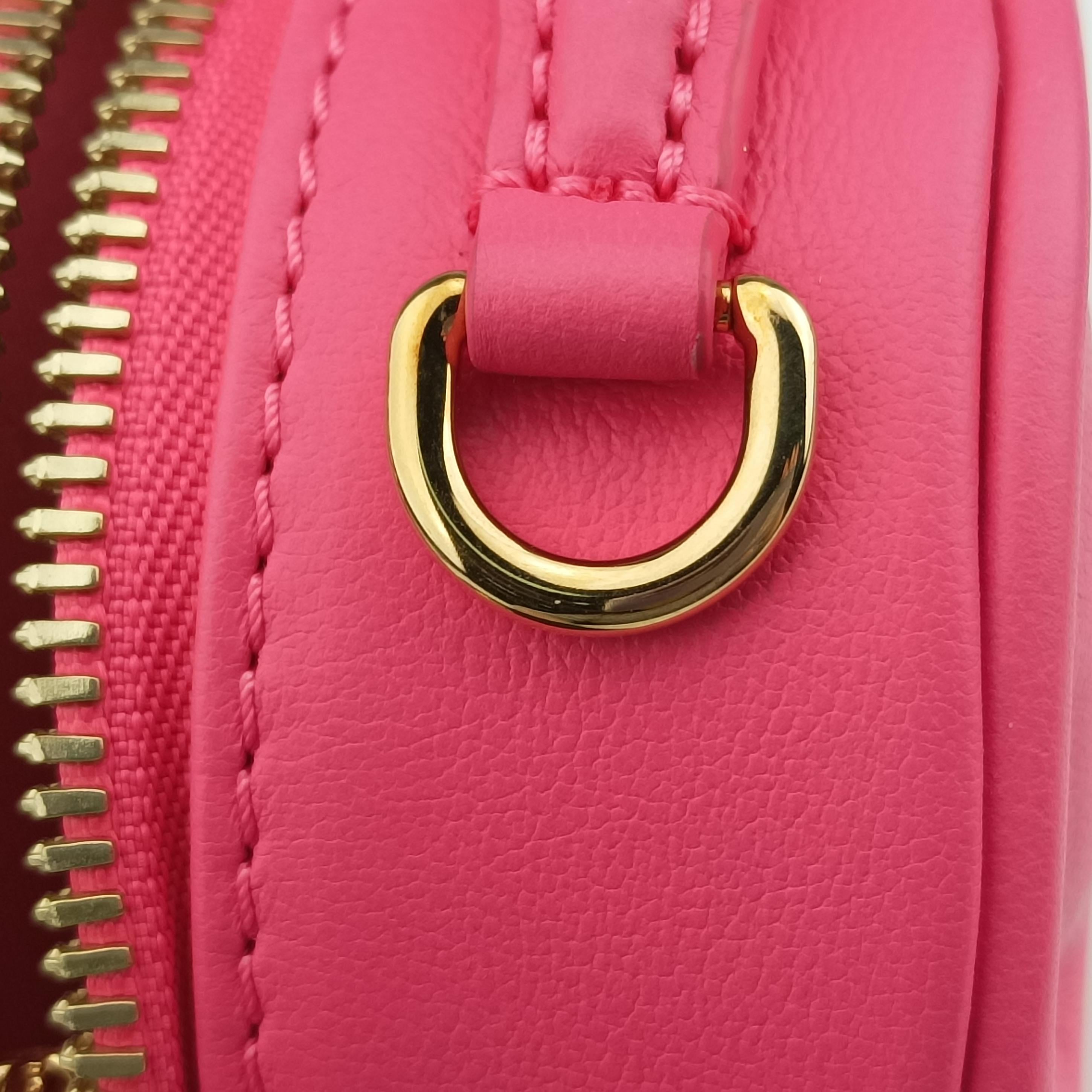 Pop My Heart Pouch dragon fruit Leather M81893 IC Chipポップマイハート ポーチ ドラゴンフルーツ レザー M81893 ICチップ