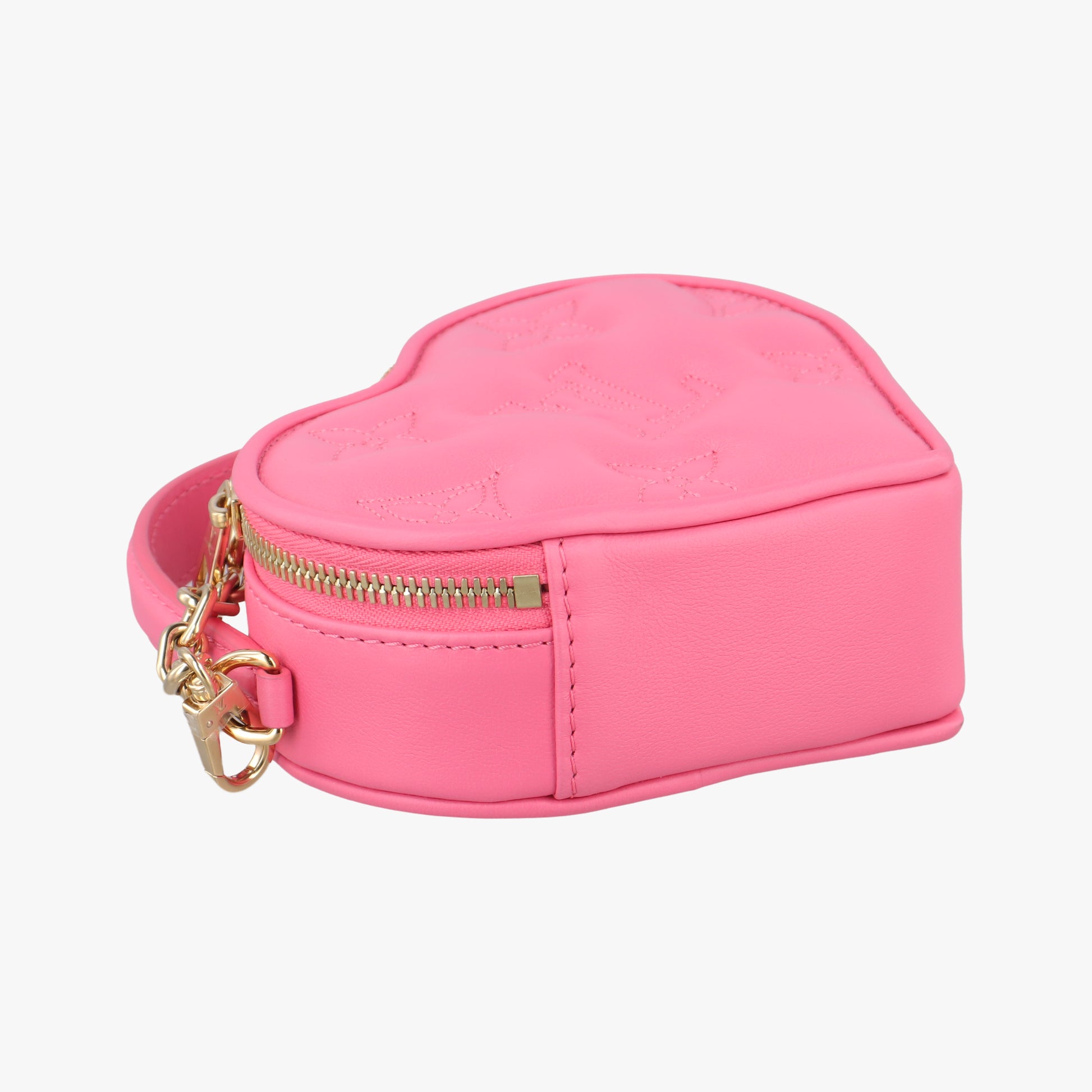 Pop My Heart Pouch dragon fruit Leather M81893 IC Chipポップマイハート ポーチ ドラゴンフルーツ レザー M81893 ICチップ