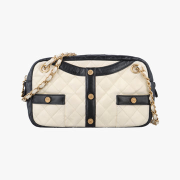 Girl White x Black Leather A91407 23392087ガール ホワイト×ブラック レザー A91407 23392087