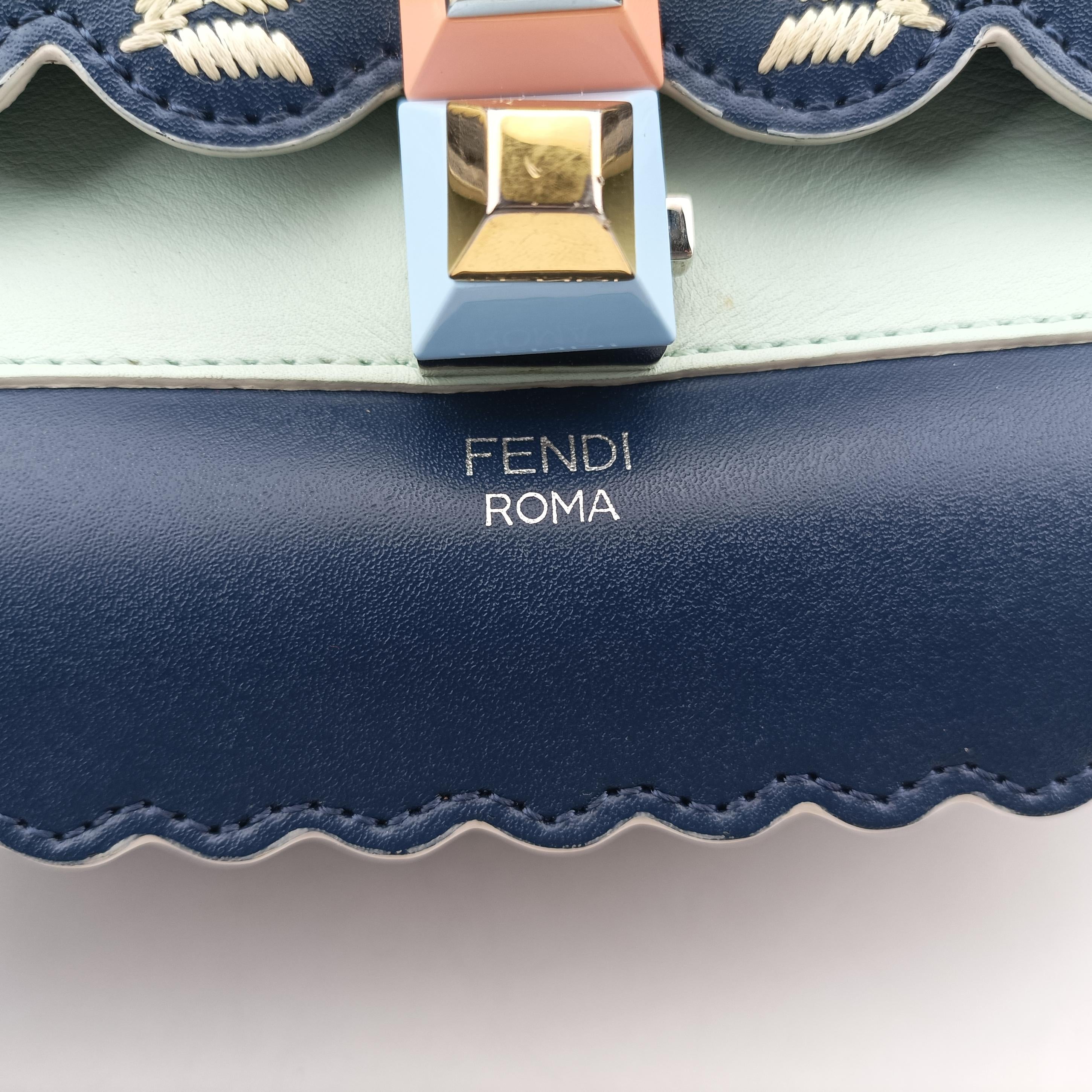 Kan I Blue×Multicolour Leather 8BT283 8BT283-OYA 178-0501キャナイ ブルー×マルチカラー レザー 8BT283 8BT283-OYA 178-0501