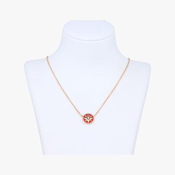 Rose des Vents medallion　 Red×golden AU750 125204ローズデヴァン メダリオン レッド×ゴールド AU750 125204