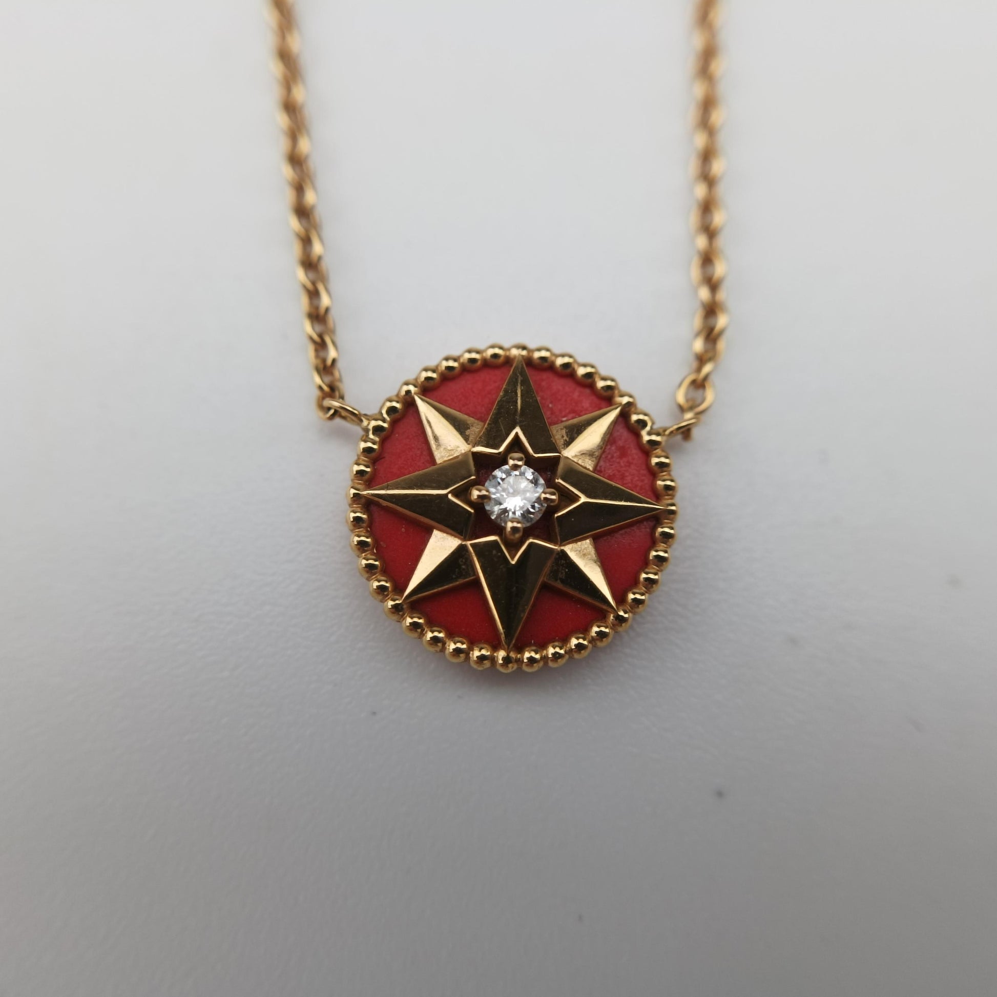 Rose des Vents medallion　 Red×golden AU750 125204ローズデヴァン メダリオン レッド×ゴールド AU750 125204