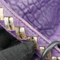 Intrecciato Trimmed Leather Purple Leather B00600165Bイントレチャートトリムレザー パープル レザー B00600165B