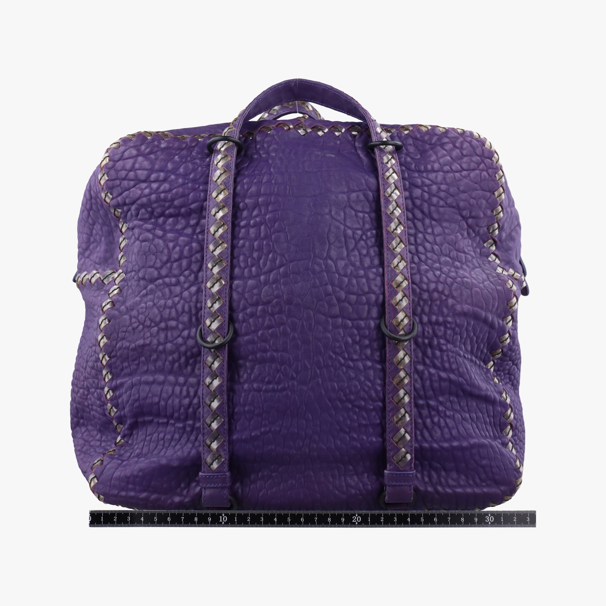 Intrecciato Trimmed Leather Purple Leather B00600165Bイントレチャートトリムレザー パープル レザー B00600165B