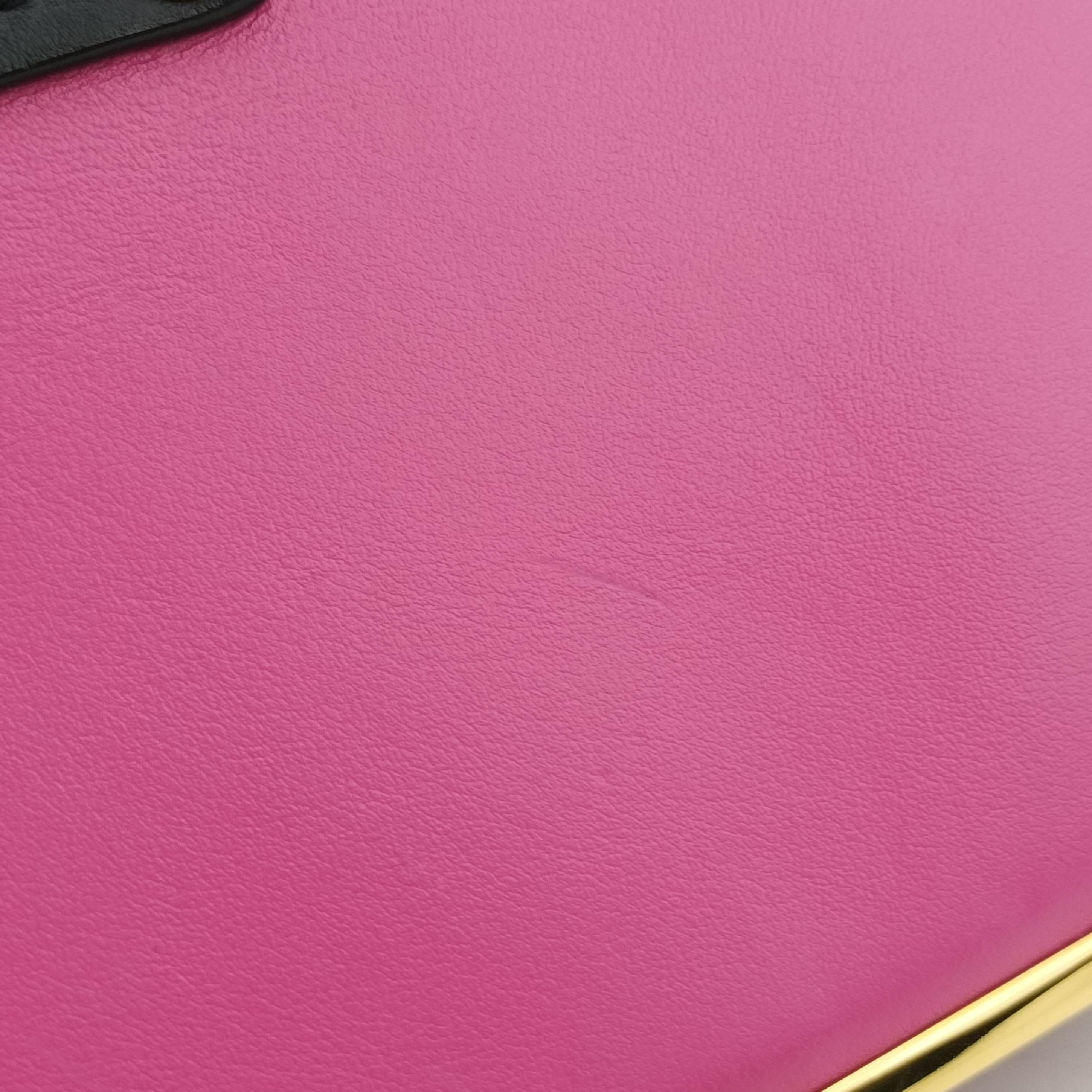 Cahier Pink×Black Leather 1BD045 25カイエ ピンク×ブラック レザー 1BD045 25