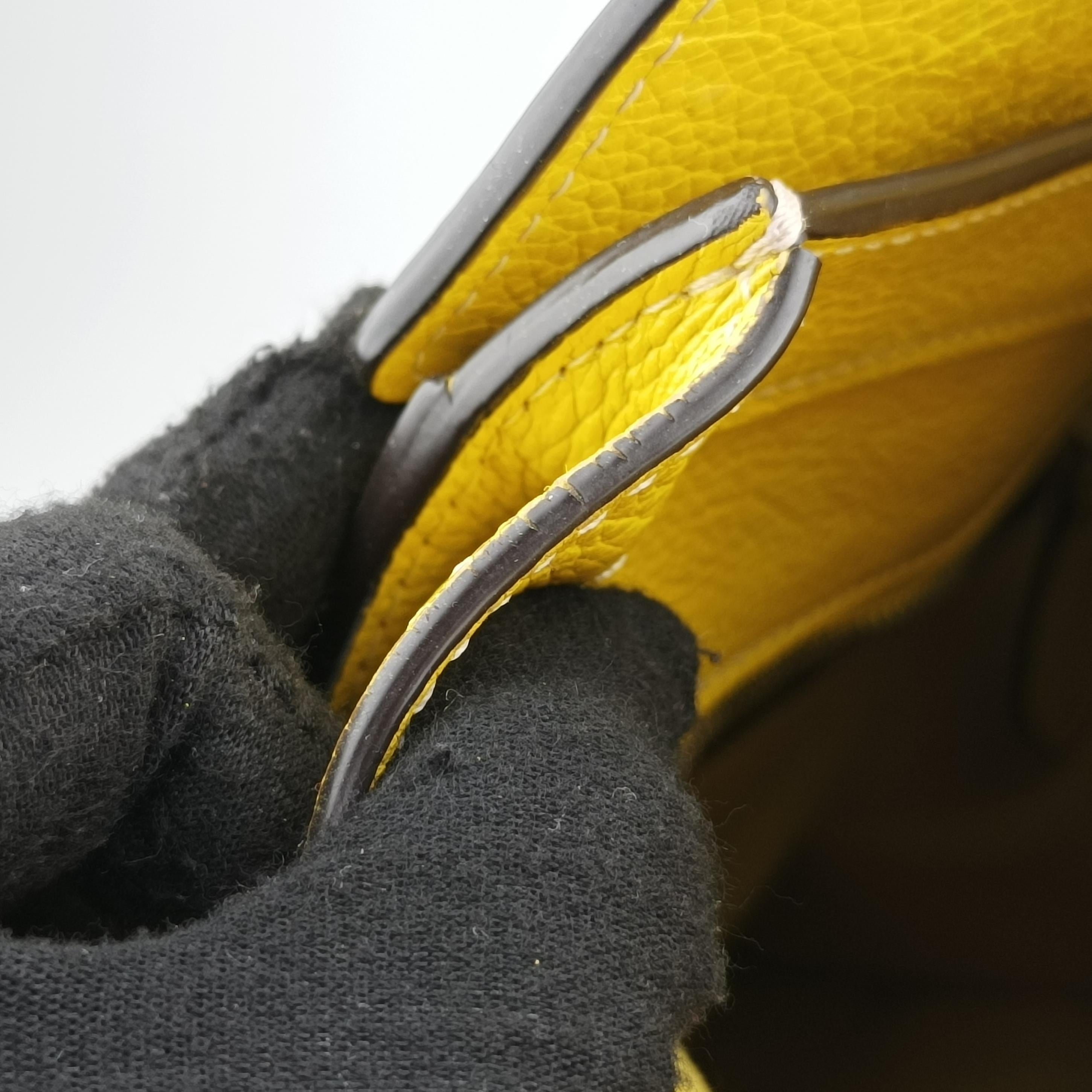 Luggage Mini Shopper Yellow Leather F-SA-0172 S-MM-0182ラゲージミニショッパー イエロー レザー F-SA-0172 S-MM-0182