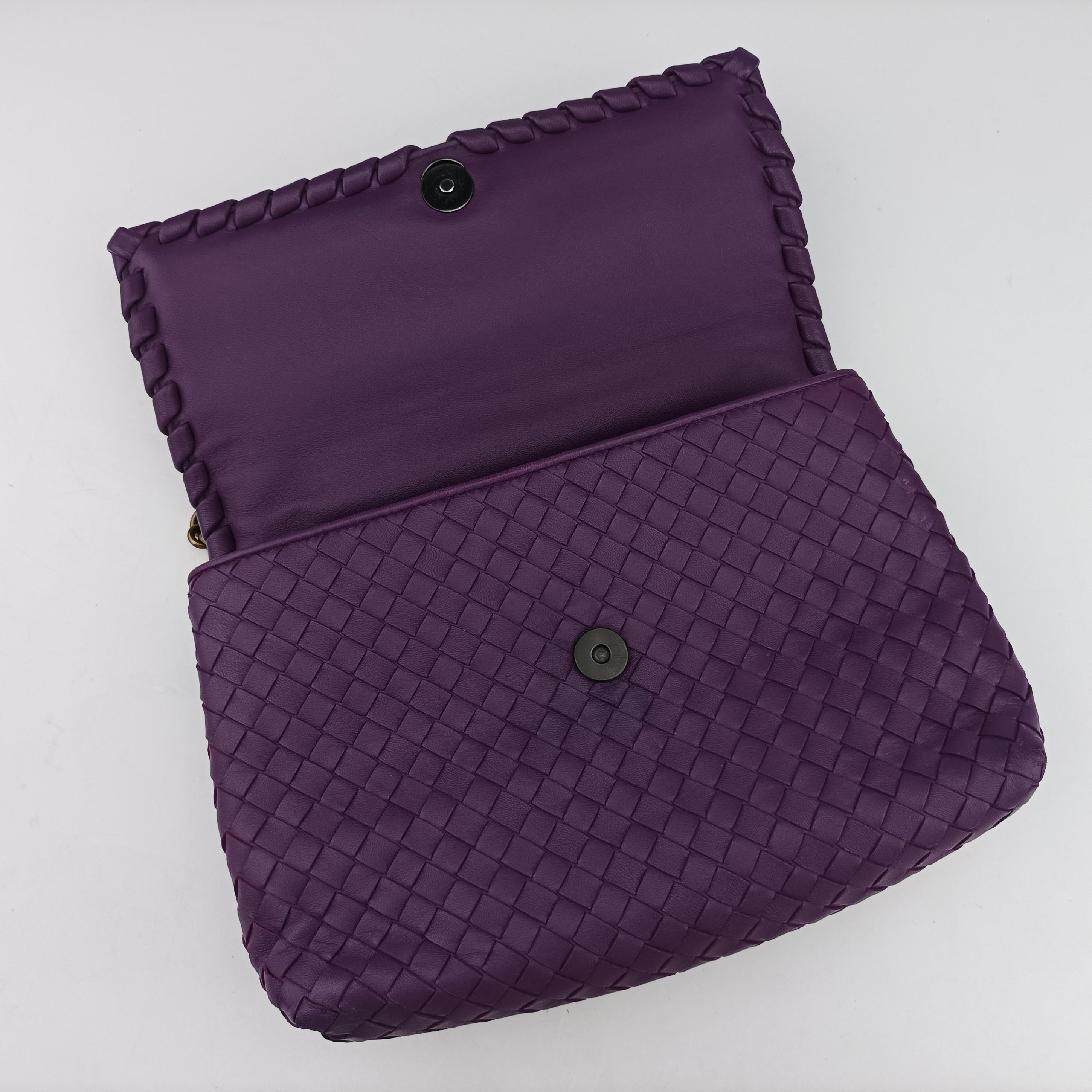 Intrecciato Olimpia Purple lambskin B07506785Pイントレチャート オリンピア パープル ラムスキン B07506785P