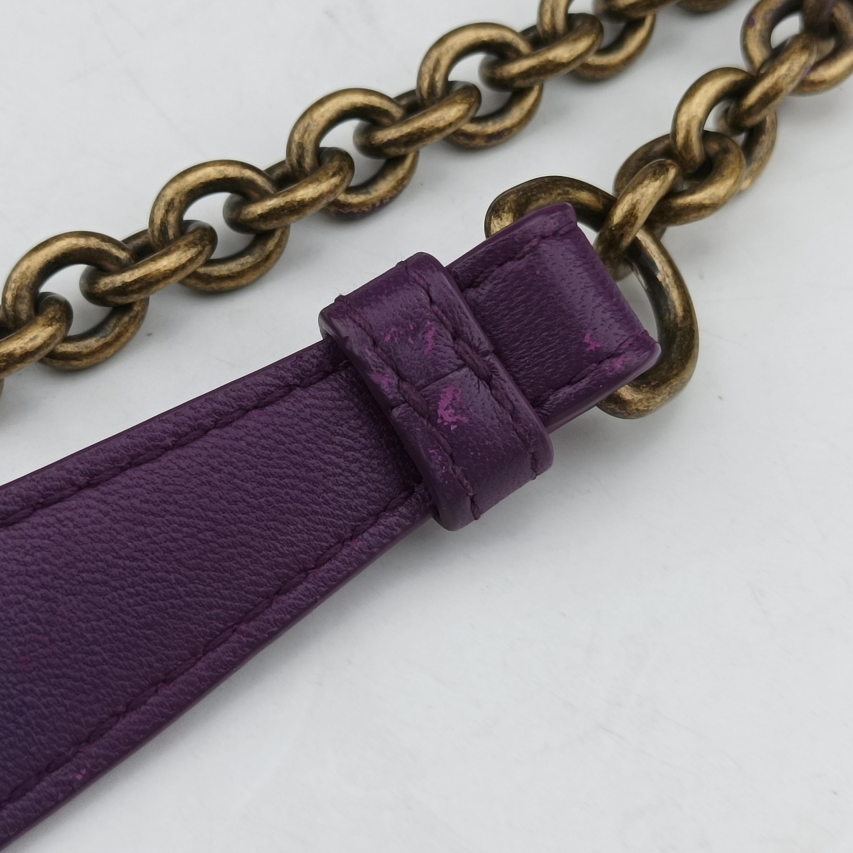Intrecciato Olimpia Purple lambskin B07506785Pイントレチャート オリンピア パープル ラムスキン B07506785P