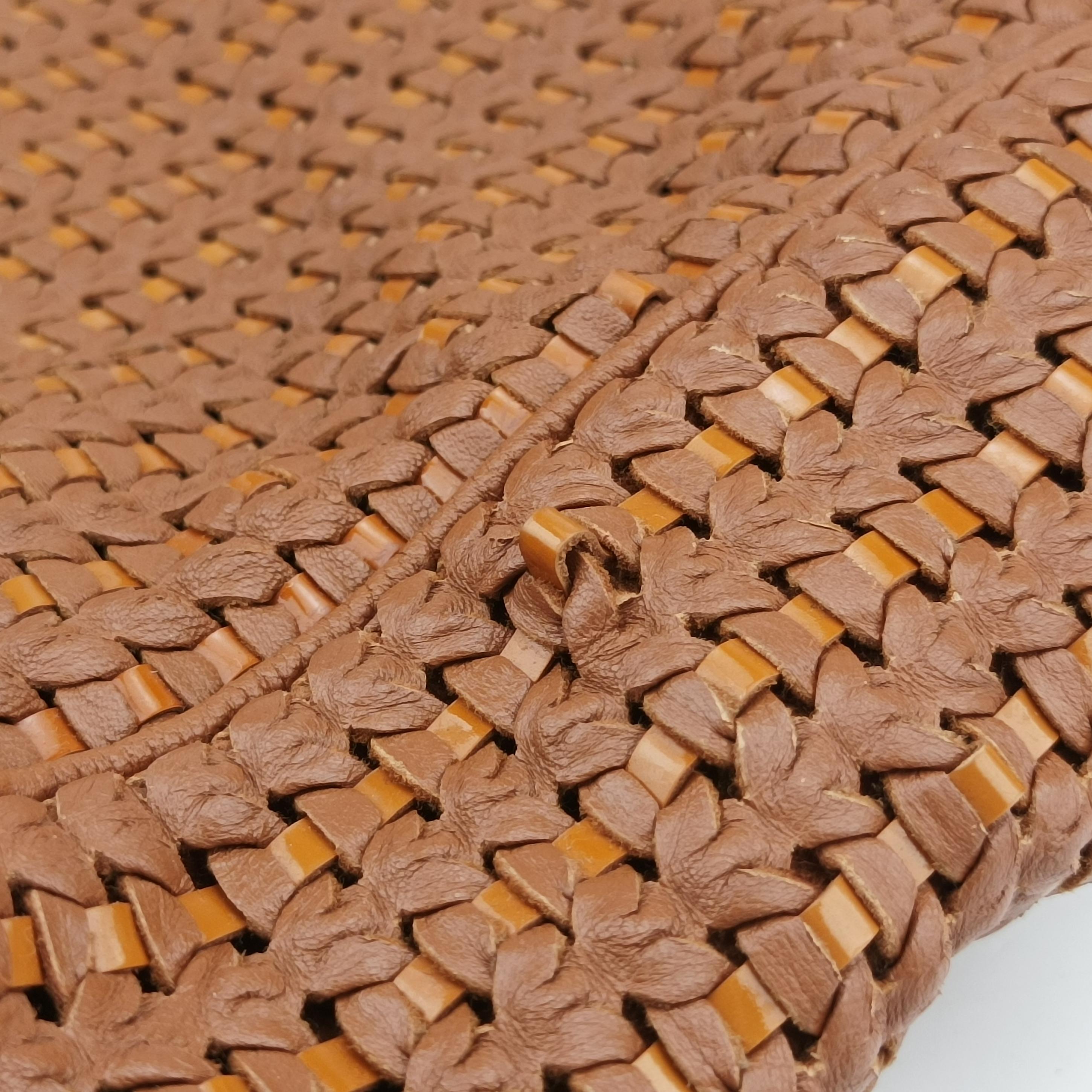 Soft Lady Dior Canage INTRECCIATO Tote Brown lambskin 01-RU-0078ソフト レディディオール カナージュ イントレチャート トート ブラウン ラムスキン 01-RU-0078