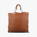 Soft Lady Dior Canage INTRECCIATO Tote Brown lambskin 01-RU-0078ソフト レディディオール カナージュ イントレチャート トート ブラウン ラムスキン 01-RU-0078