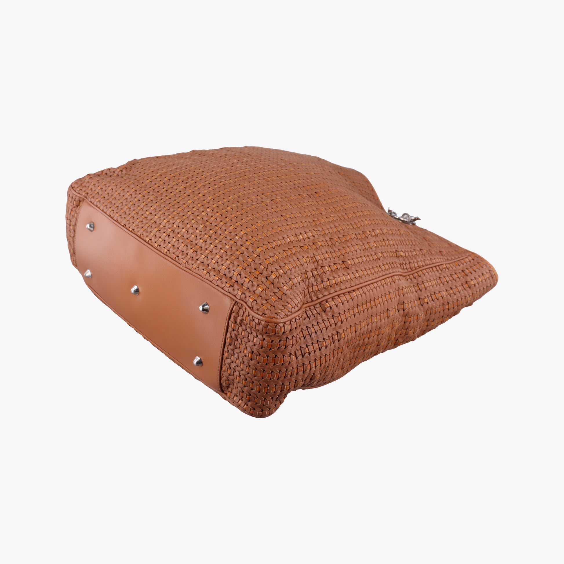 Soft Lady Dior Canage INTRECCIATO Tote Brown lambskin 01-RU-0078ソフト レディディオール カナージュ イントレチャート トート ブラウン ラムスキン 01-RU-0078