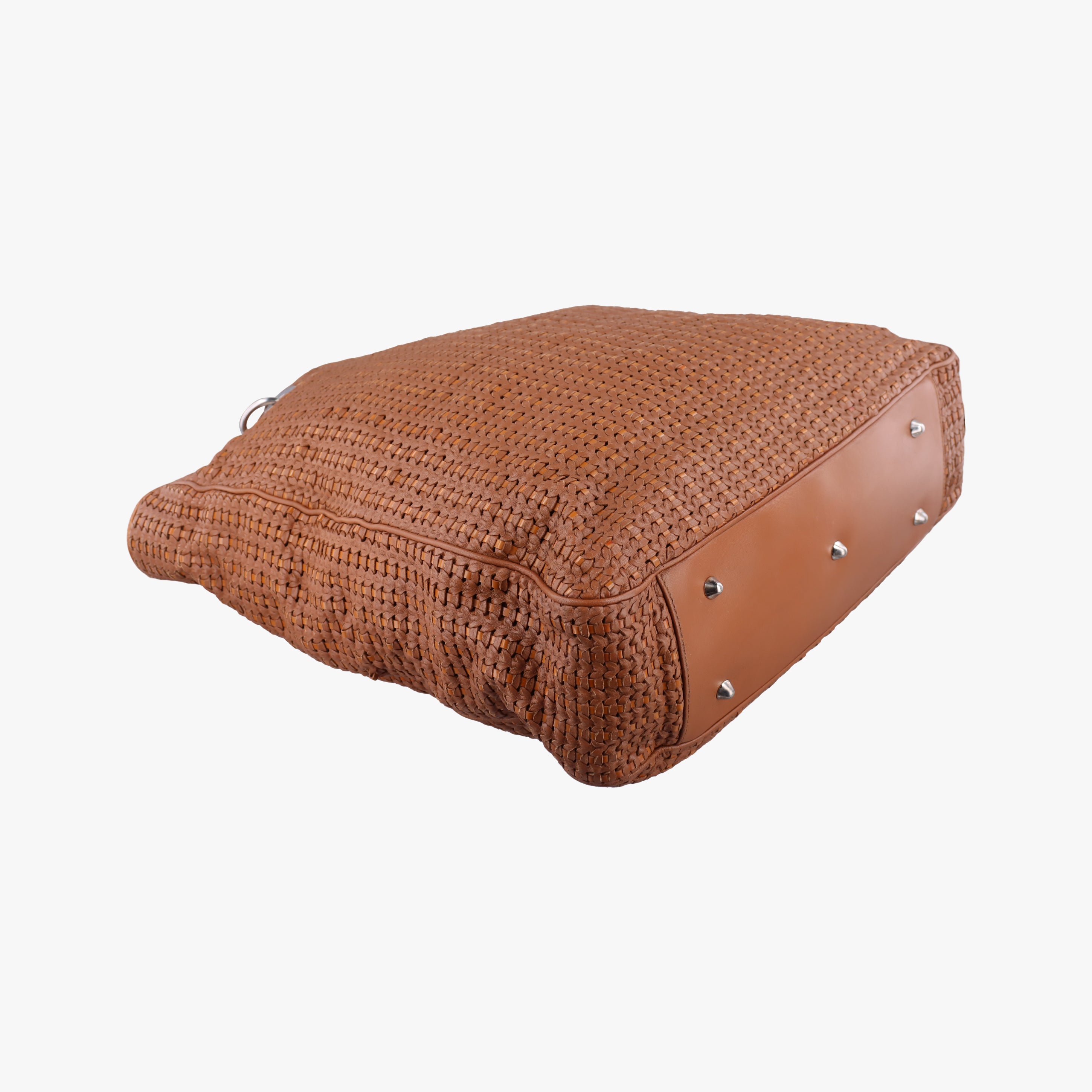 Soft Lady Dior Canage INTRECCIATO Tote Brown lambskin 01-RU-0078ソフト レディディオール カナージュ イントレチャート トート ブラウン ラムスキン 01-RU-0078