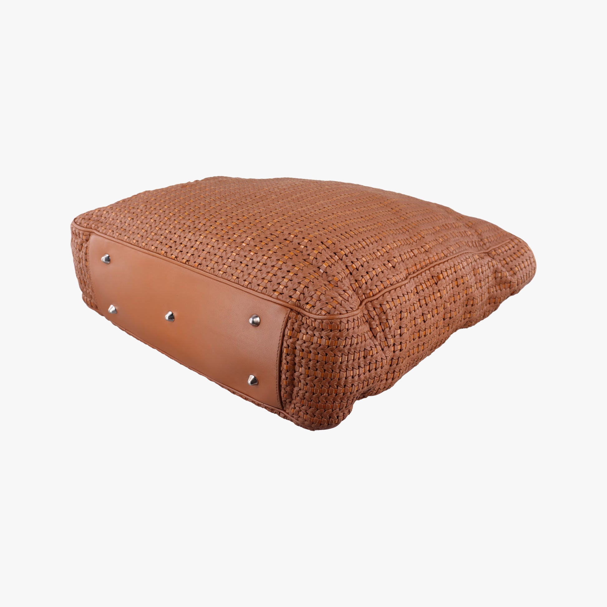 Soft Lady Dior Canage INTRECCIATO Tote Brown lambskin 01-RU-0078ソフト レディディオール カナージュ イントレチャート トート ブラウン ラムスキン 01-RU-0078