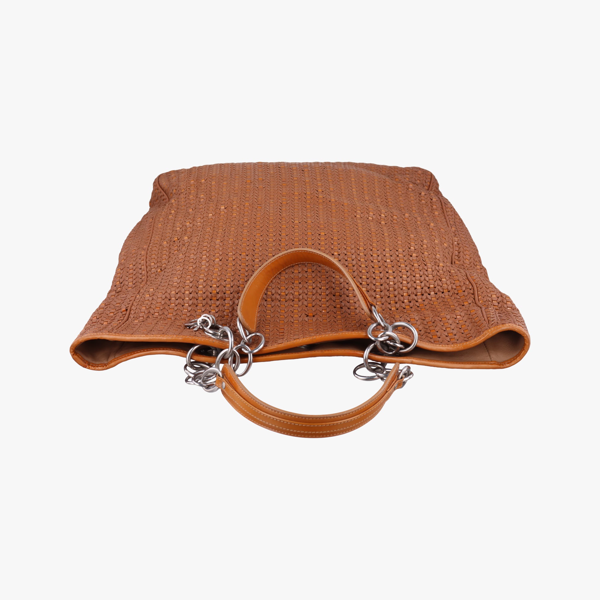 Soft Lady Dior Canage INTRECCIATO Tote Brown lambskin 01-RU-0078ソフト レディディオール カナージュ イントレチャート トート ブラウン ラムスキン 01-RU-0078