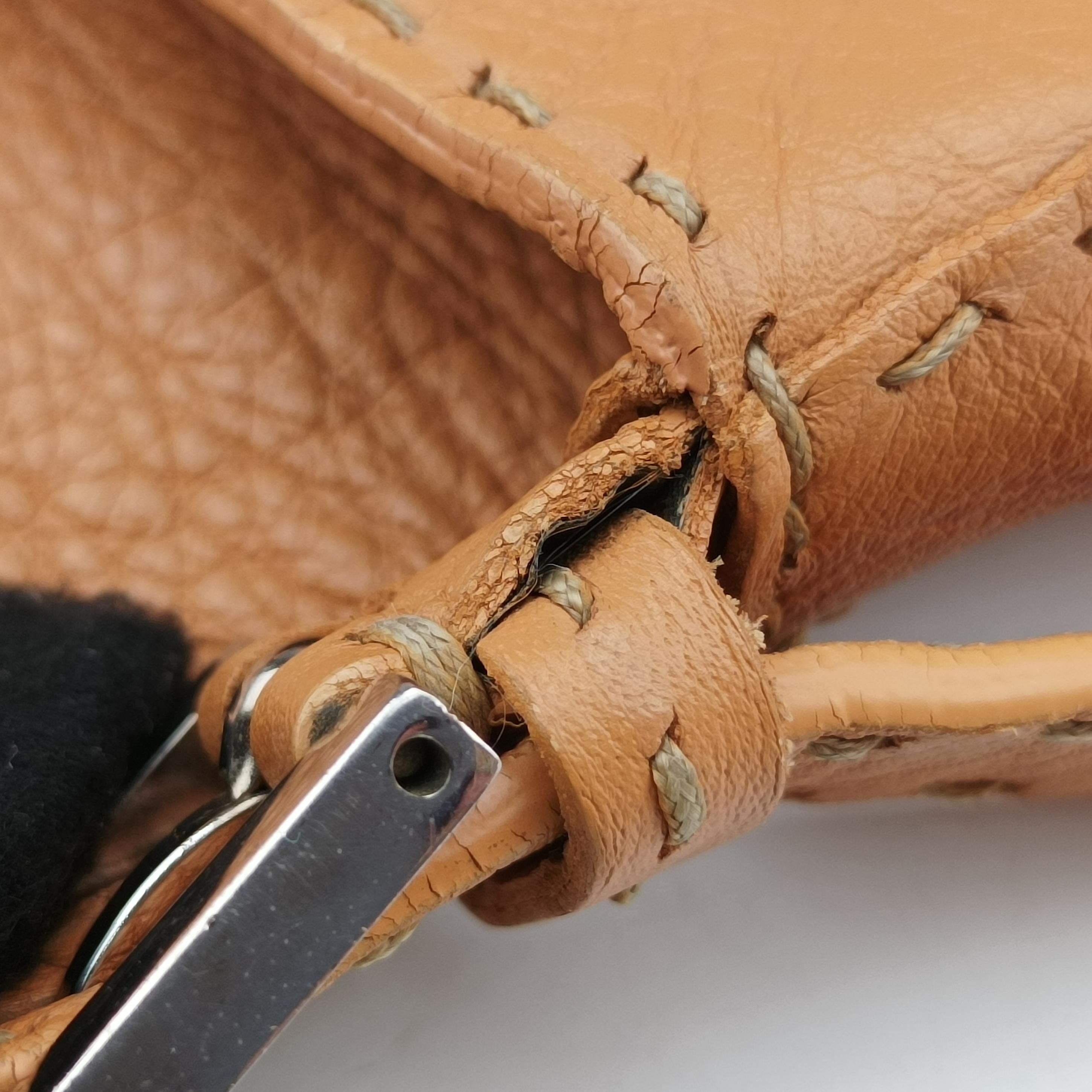 Mamma Baguette beige Leather Lot number unknownマンマバゲット ベージュ レザー 製番不明