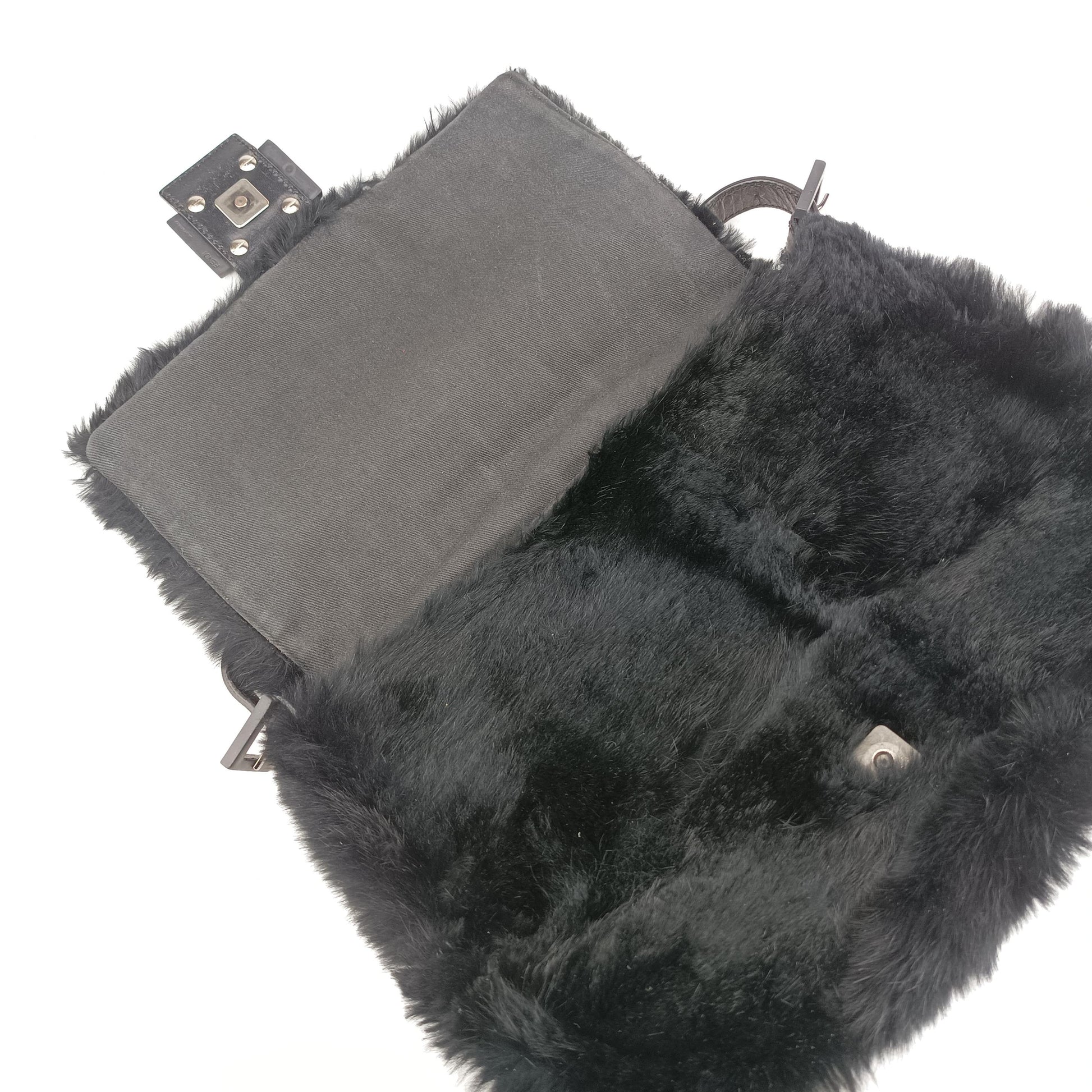 Baguette Zucchino Black ponyhair 8BR001 2241-8BR001-WCX-078マンマバケット ズッキーノ柄 ブラック ハラコ 8BR001 2241-8BR001-WCX-078