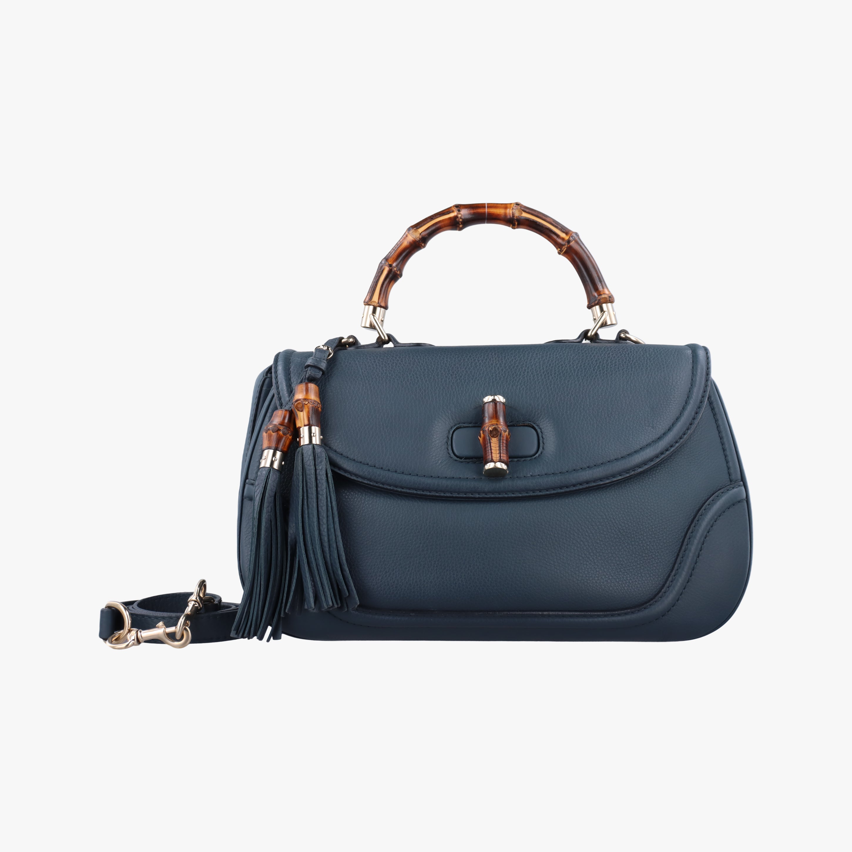 New Bamboo Navy Leather 254884 I7236631ニューバンブー ネイビー レザー 254884 I7236631