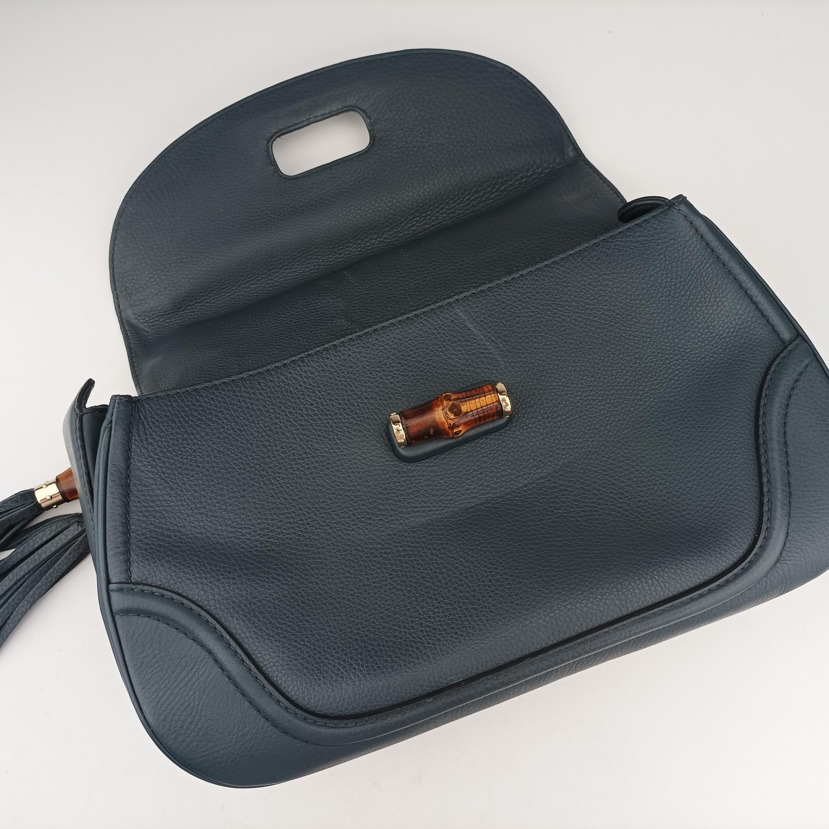 New Bamboo Navy Leather 254884 I7236631ニューバンブー ネイビー レザー 254884 I7236631