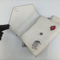 Monochrome Robot White SAFFIANO Leather 1BD127 7/Dモノクローム ロボット ホワイト サフィアーノレザー 1BD127 7/D