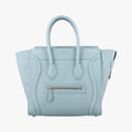 Luggage Micro shopper Blue Leather U-GA-0147ラゲージマイクロショッパー ブルー レザー U-GA-0147