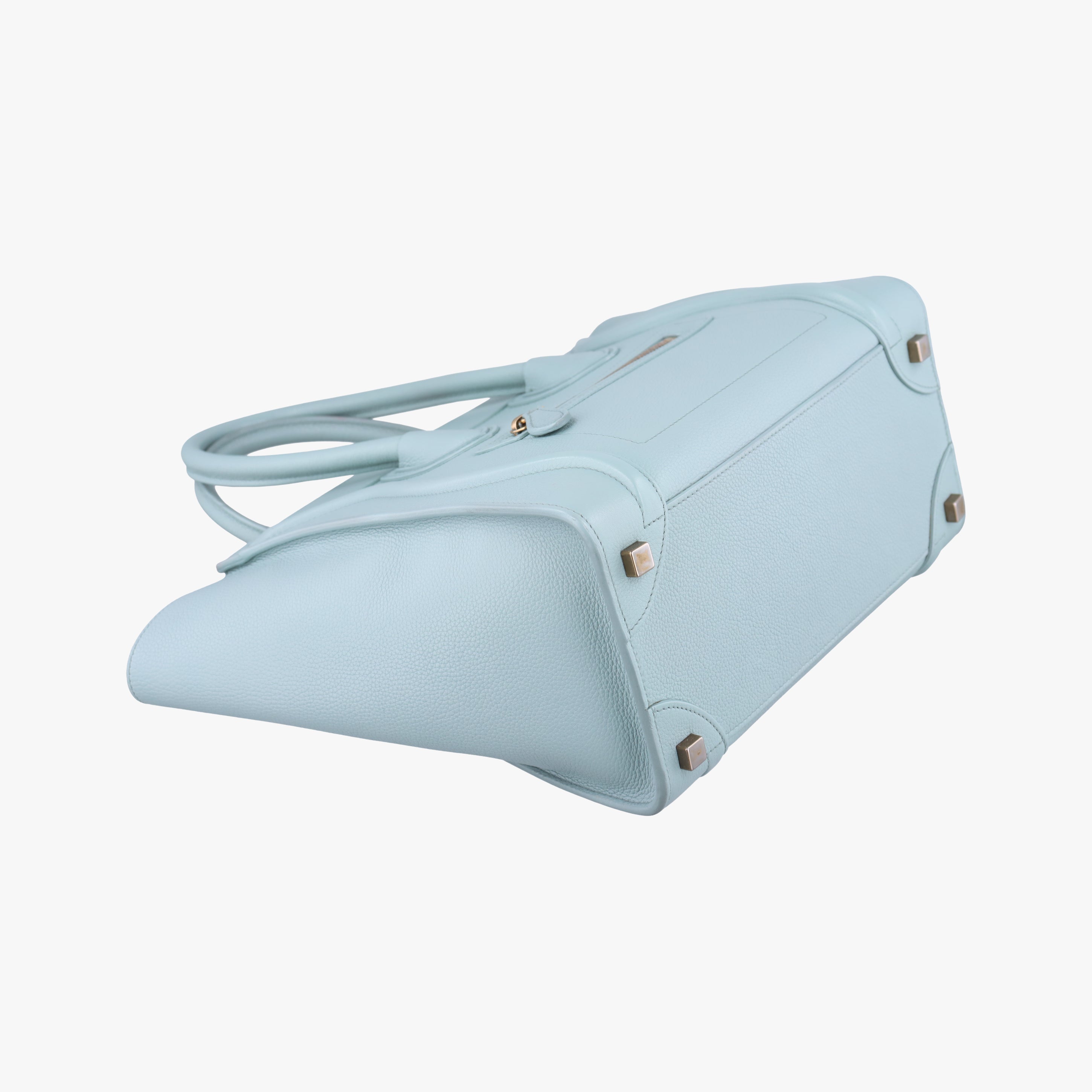 Luggage Micro shopper Blue Leather U-GA-0147ラゲージマイクロショッパー ブルー レザー U-GA-0147