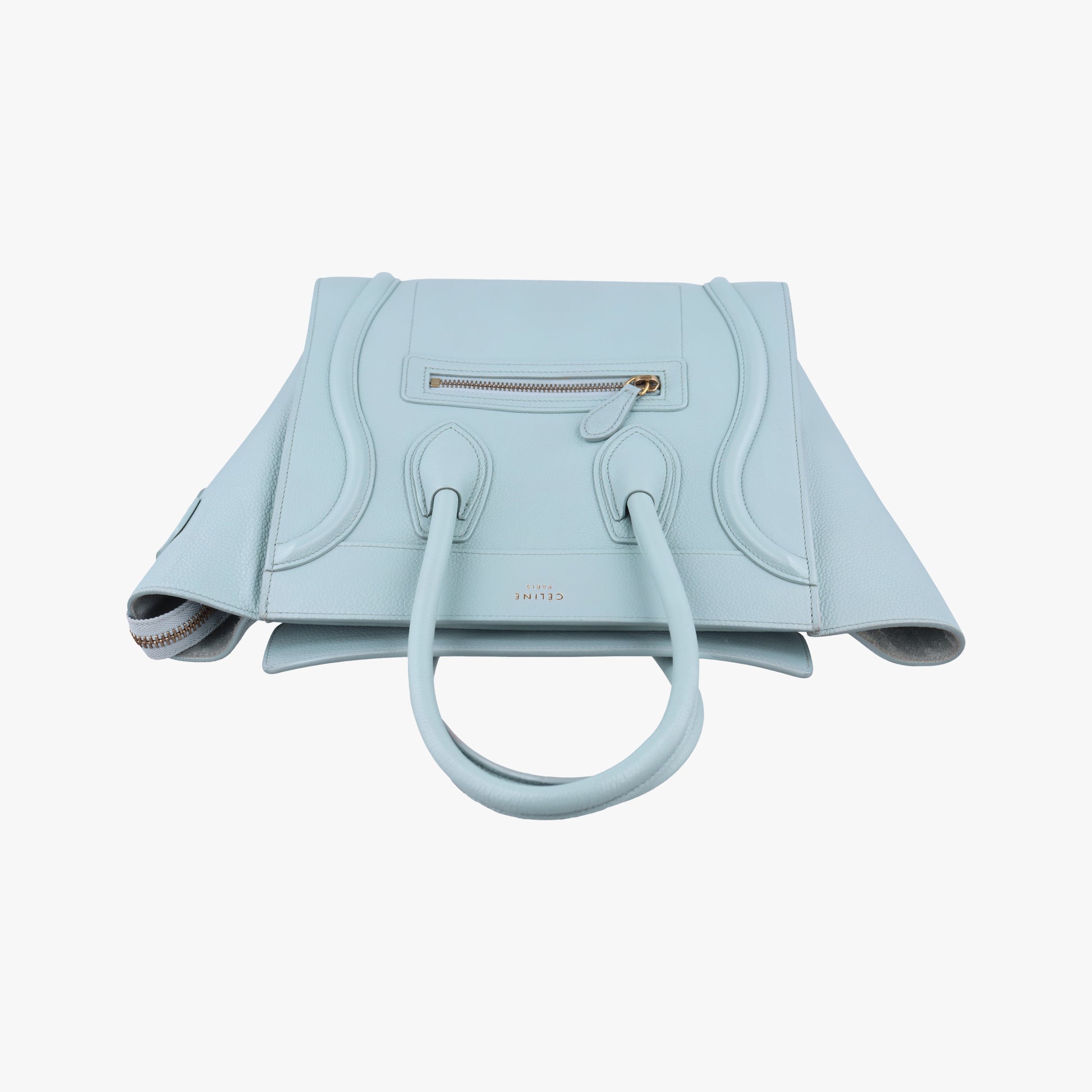 Luggage Micro shopper Blue Leather U-GA-0147ラゲージマイクロショッパー ブルー レザー U-GA-0147