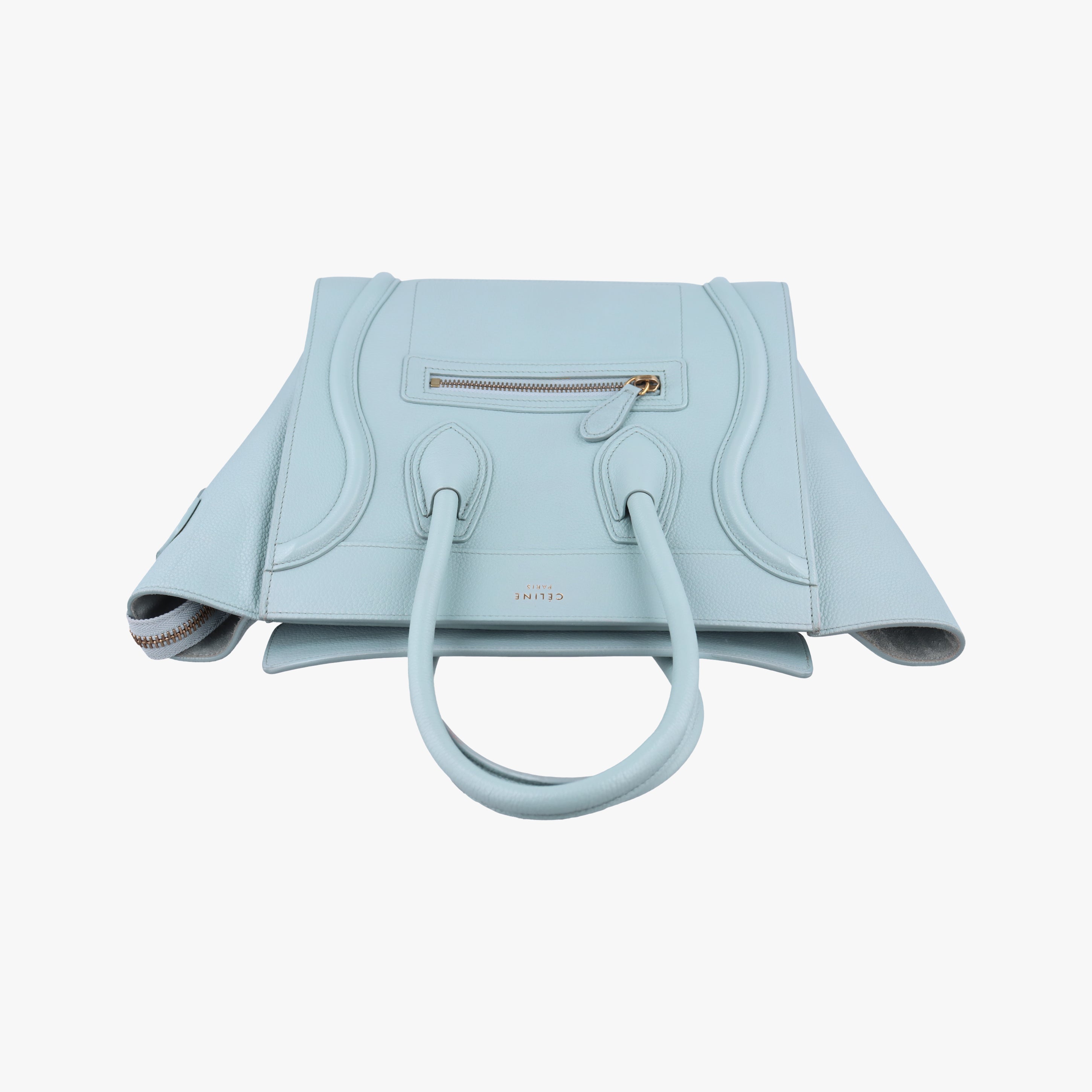 Luggage Micro shopper Blue Leather U-GA-0147ラゲージマイクロショッパー ブルー レザー U-GA-0147