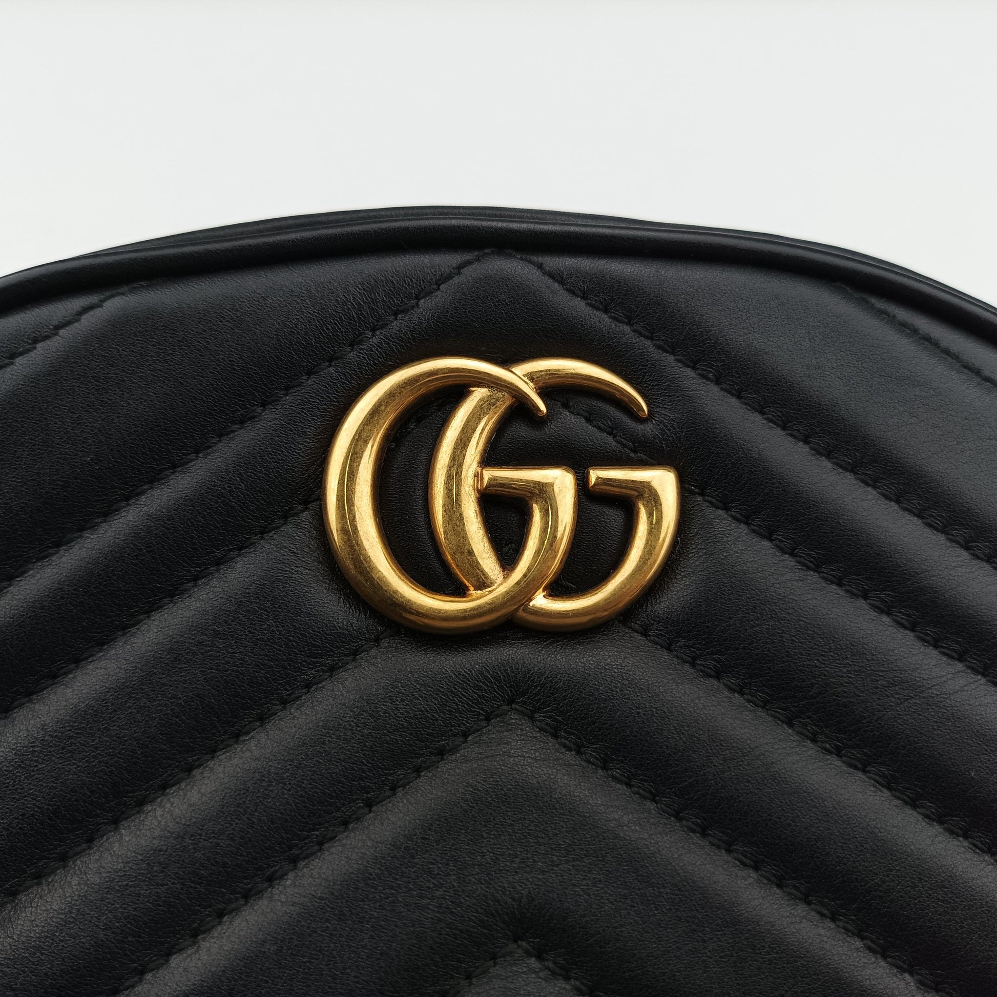 GG Marmont Black Leather 476434 G023751433GGマーモント ブラック レザー 476434 G023751433