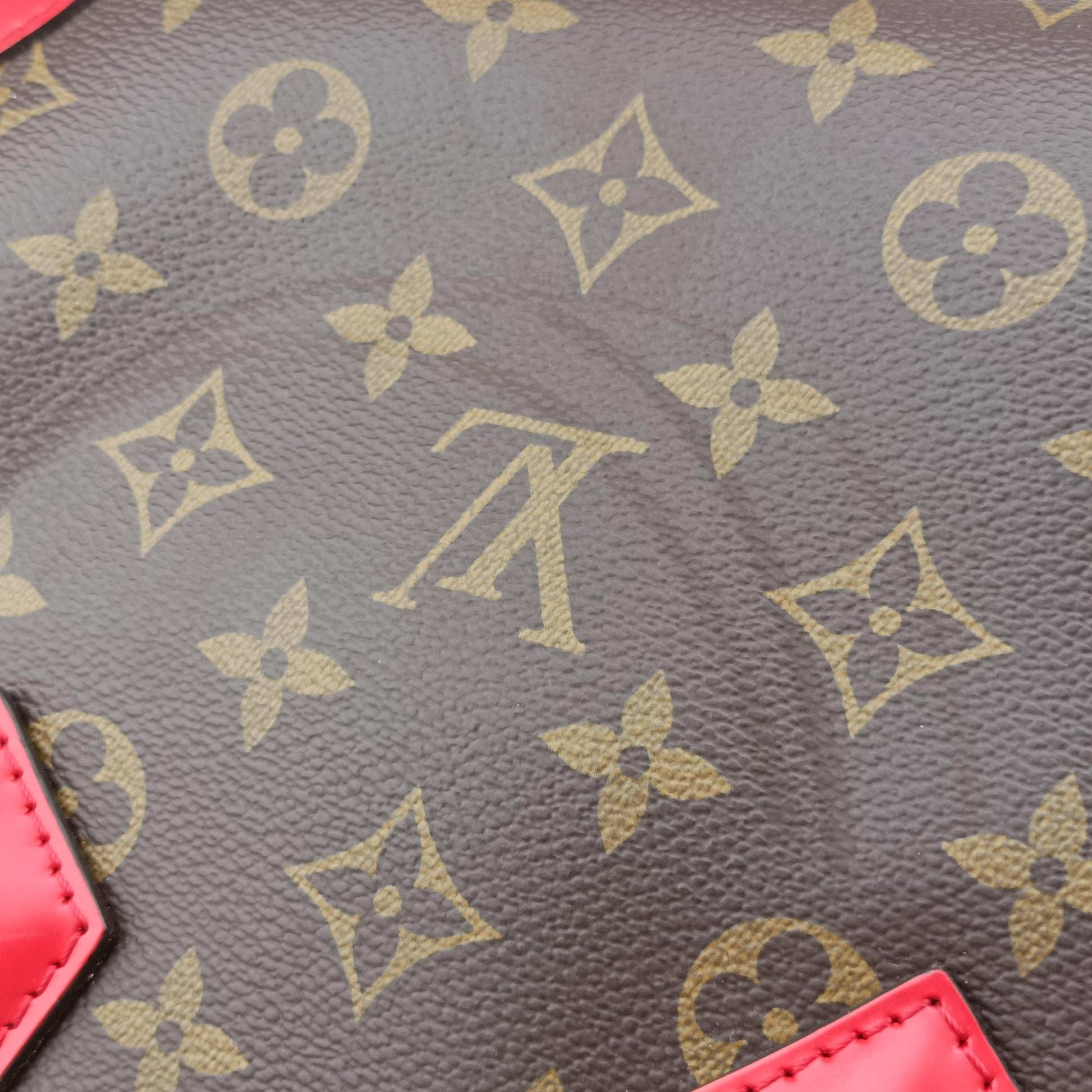 PHENIX PM brown×COQUELICOT Monogram Canvas×calf leather M41537 CA5105フェニックスPM モノグラム/ブラウン系×コクリコ モノグラムキャンバス×カーフレザー M41537 CA5105