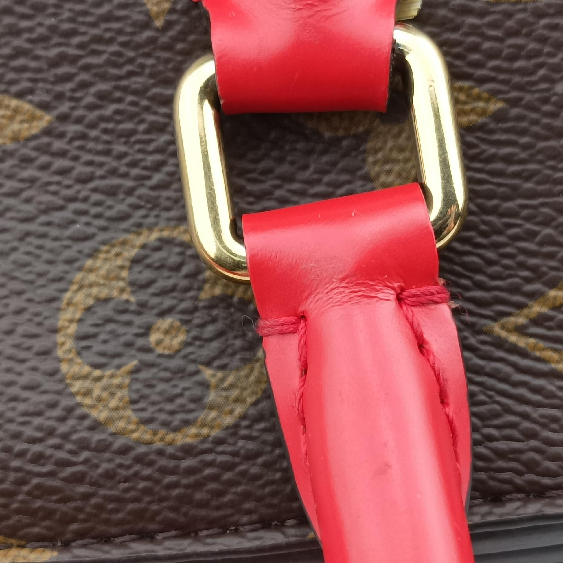 PHENIX PM brown×COQUELICOT Monogram Canvas×calf leather M41537 CA5105フェニックスPM モノグラム/ブラウン系×コクリコ モノグラムキャンバス×カーフレザー M41537 CA5105